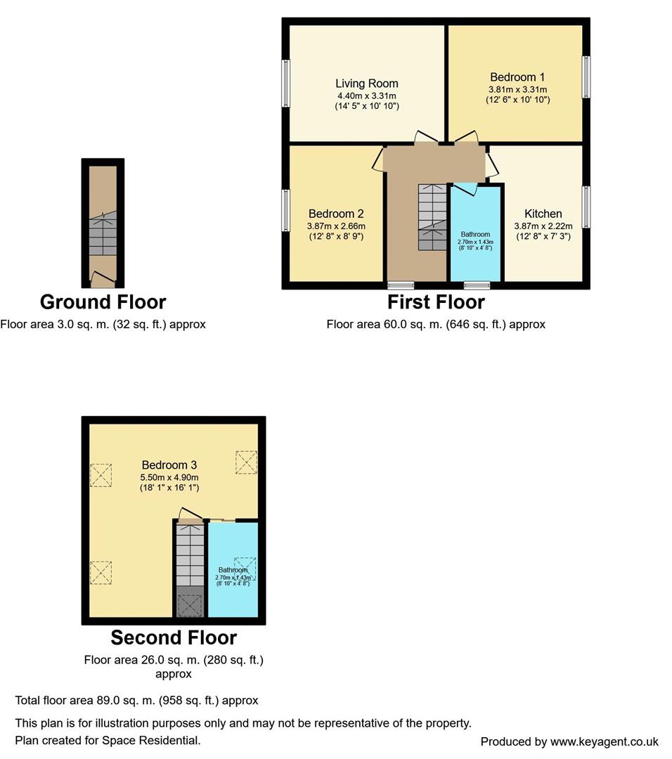 22A, Milespit Hill, Mill Hill floorplan