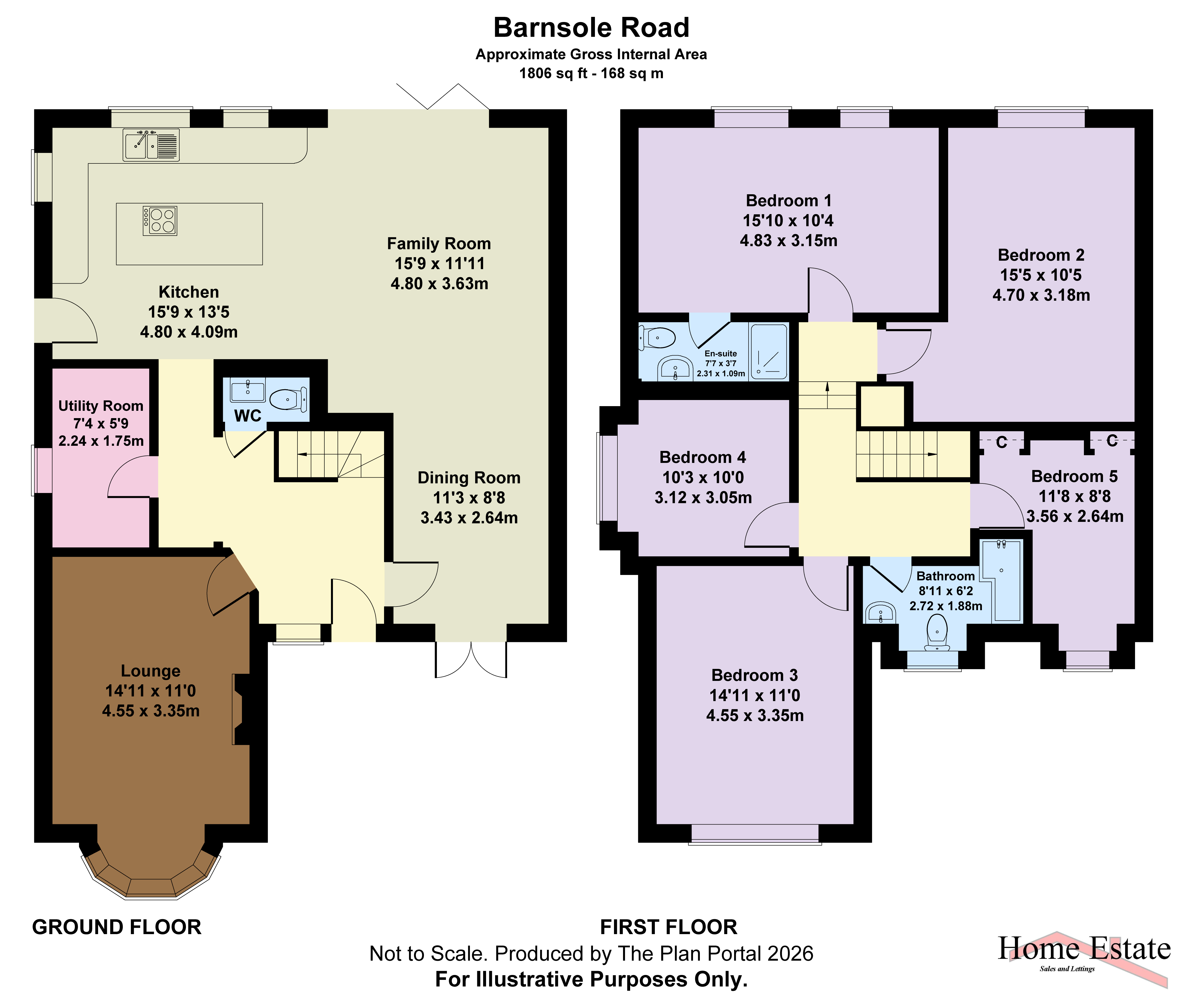 192, Barnsole Road, Gillingham, ME7 4JG floorplan