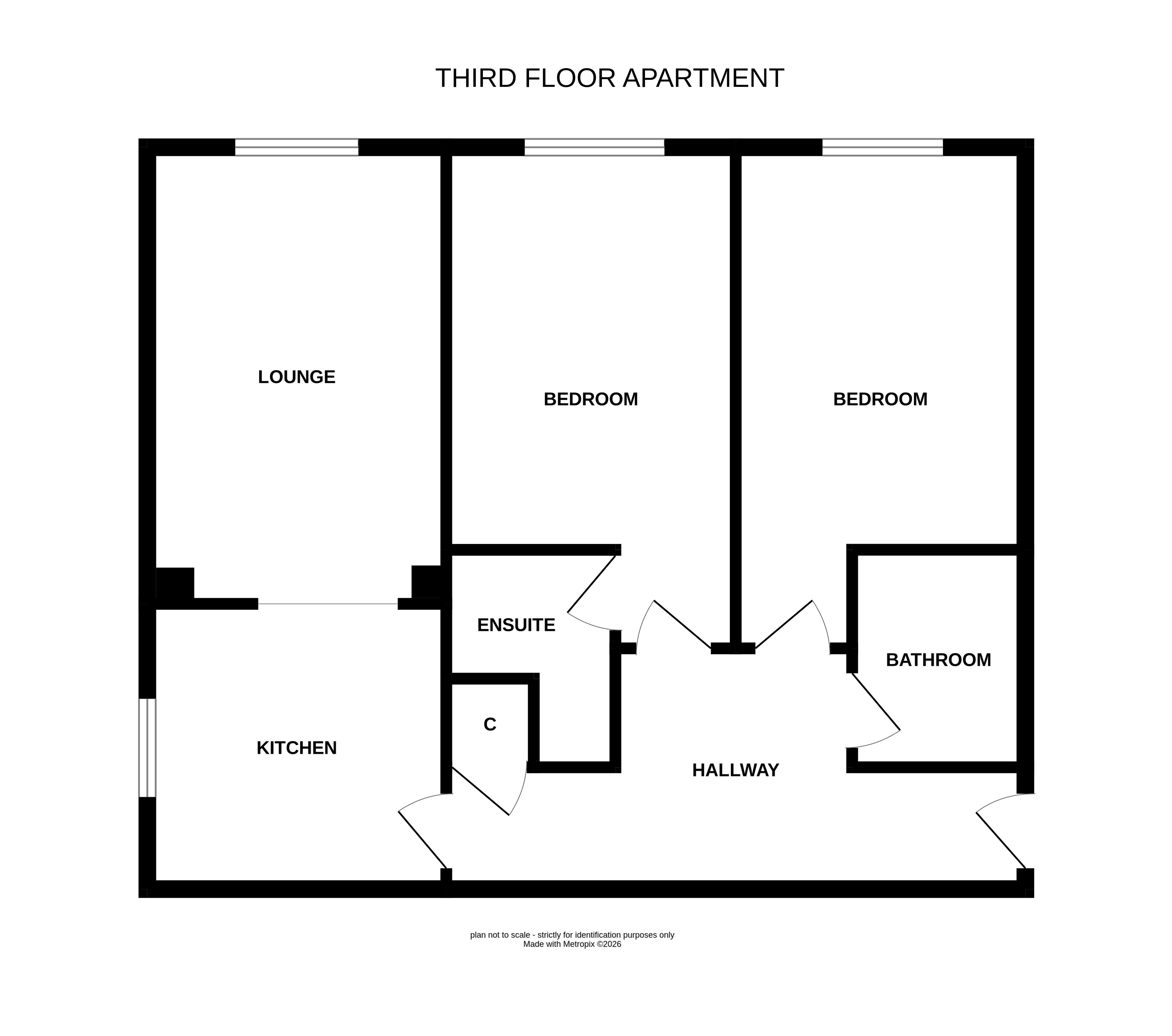 Apartment 22 Tow Path House, 10, Canal Road, Keighley floorplan