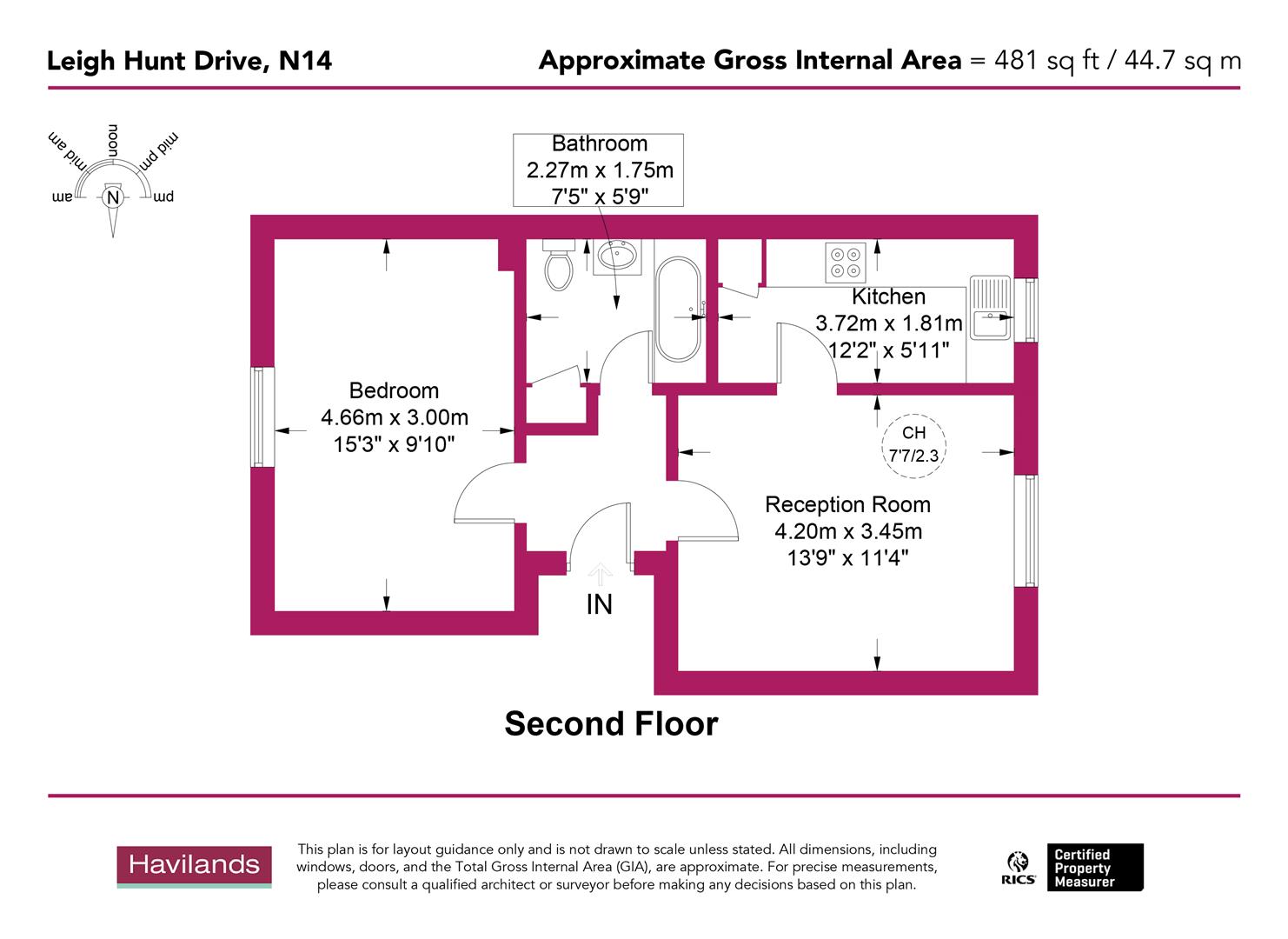80, Leigh Hunt Drive, N14 floorplan