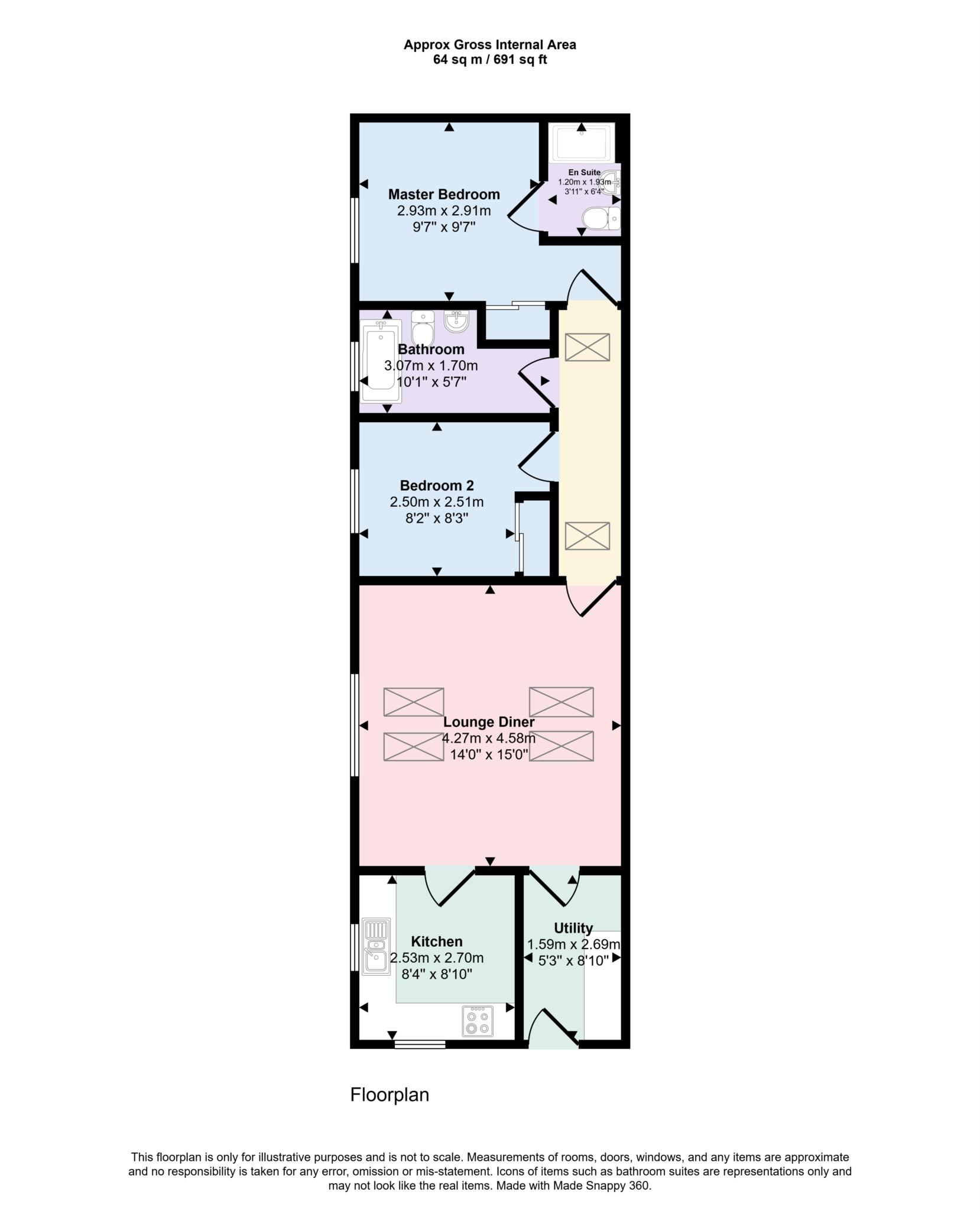 7, King Street Lane, Nairn floorplan