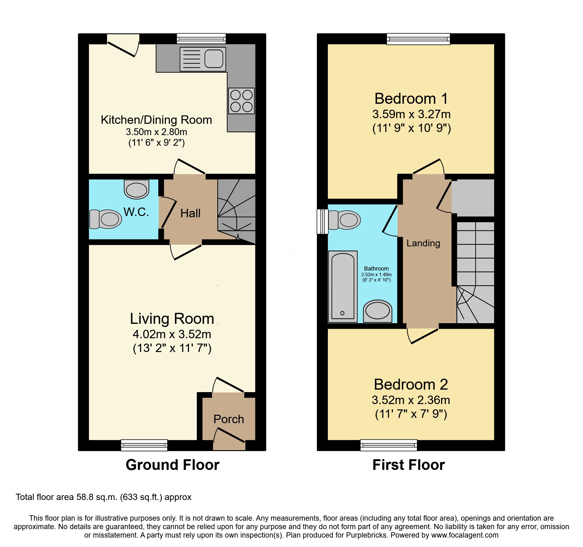 14, The Hedgerows, Eggborough floorplan