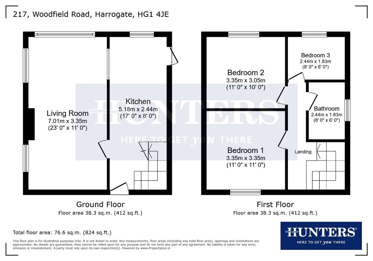 Woodfield Road, Harrogate floorplan