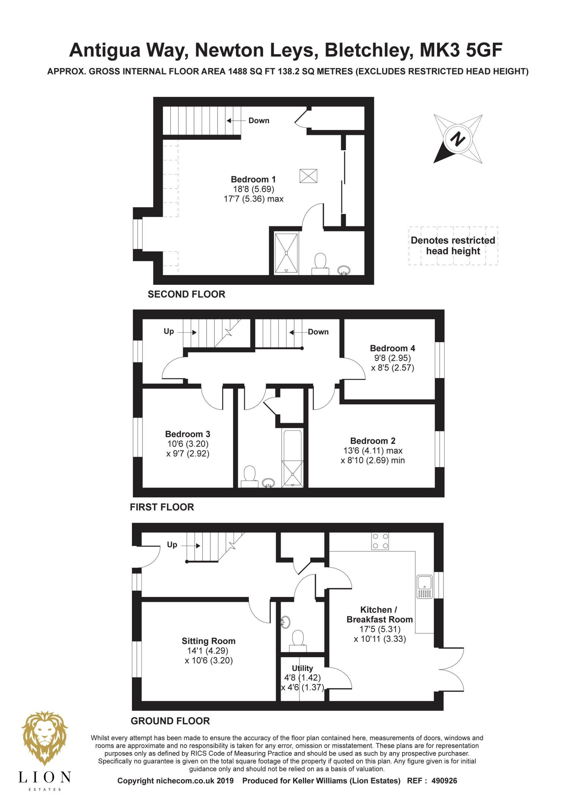 4 Bedrooms Semi-detached house to rent in Antigua Way, Newton Leys, Milton Keynes MK3