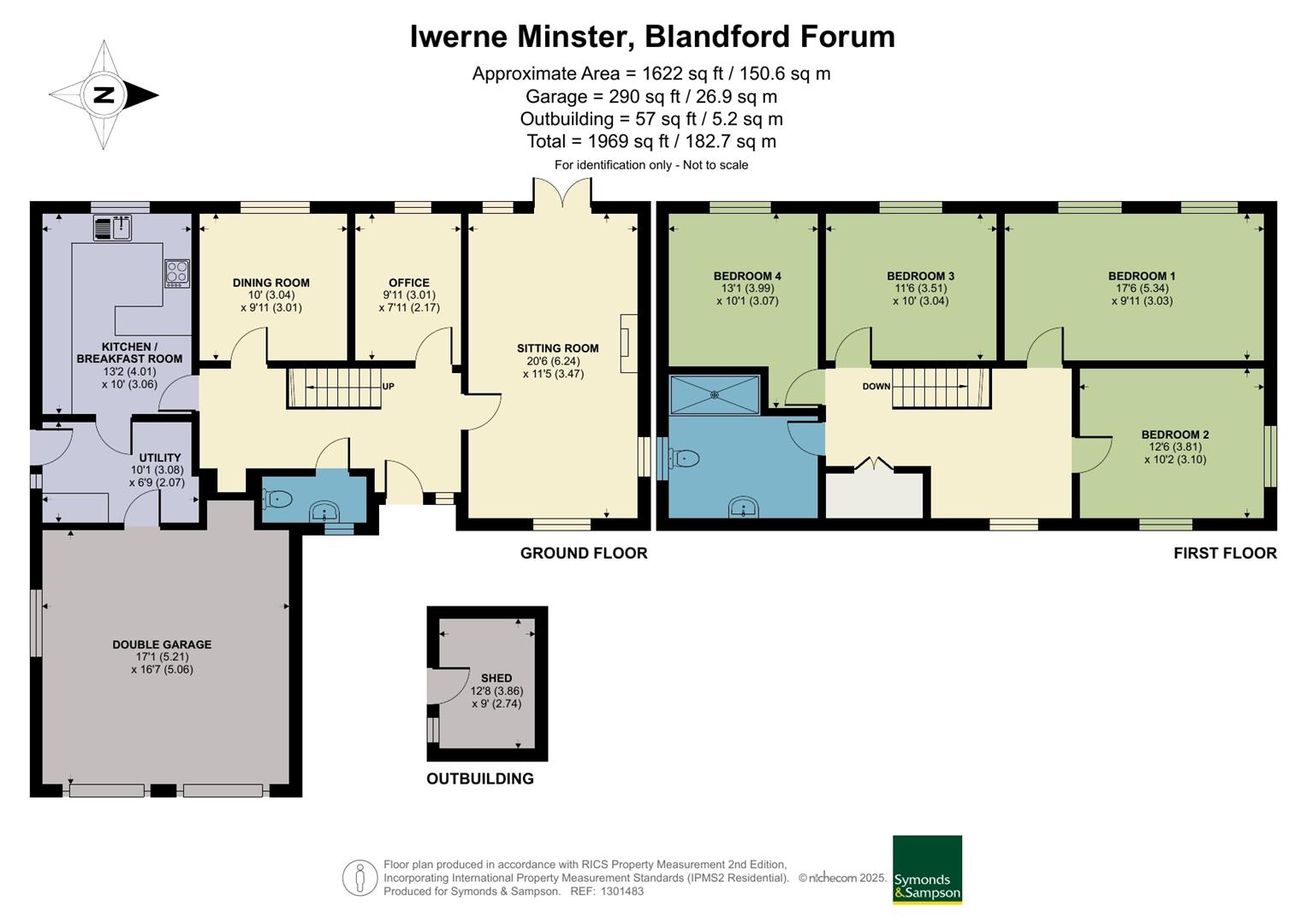 8, The Paddocks, Blandford Forum floorplan
