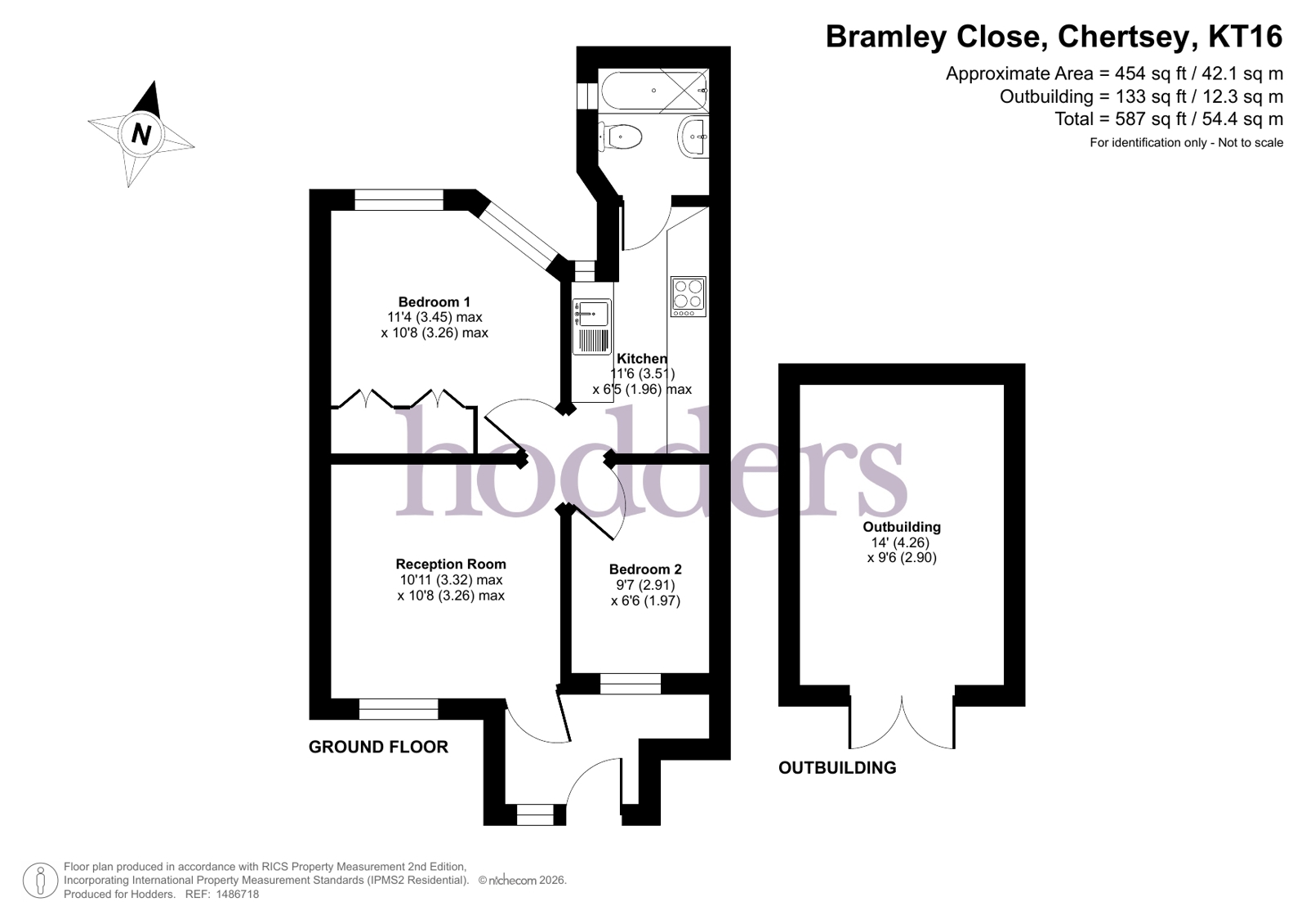 4, Bramley Close, Chertsey floorplan