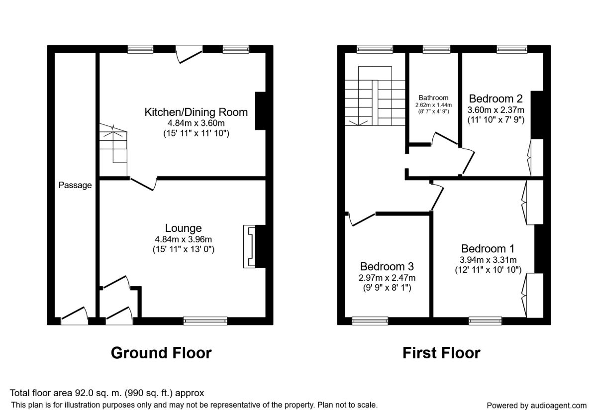 3 Bedrooms Terraced house to rent in Mersey Street, Longridge, Preston PR3