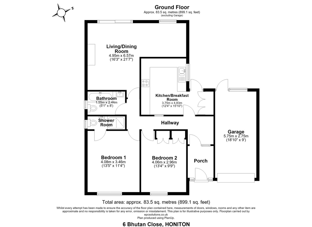 6, Bhutan Close Devon, Honiton floorplan