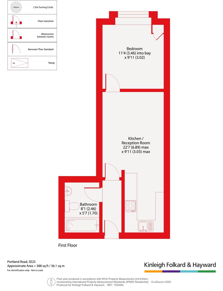 Flat 7, 114, Portland Road, London floorplan
