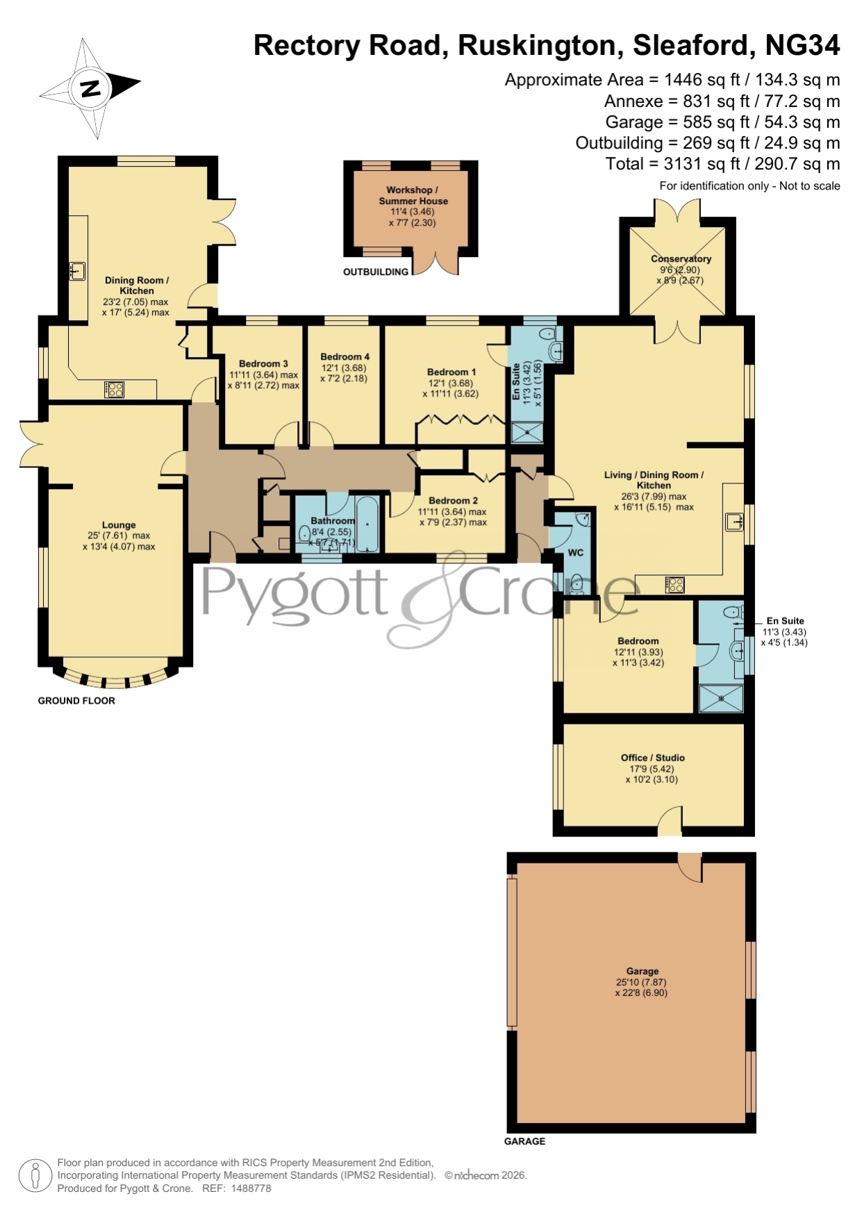 60a, Rectory Road, Sleaford floorplan
