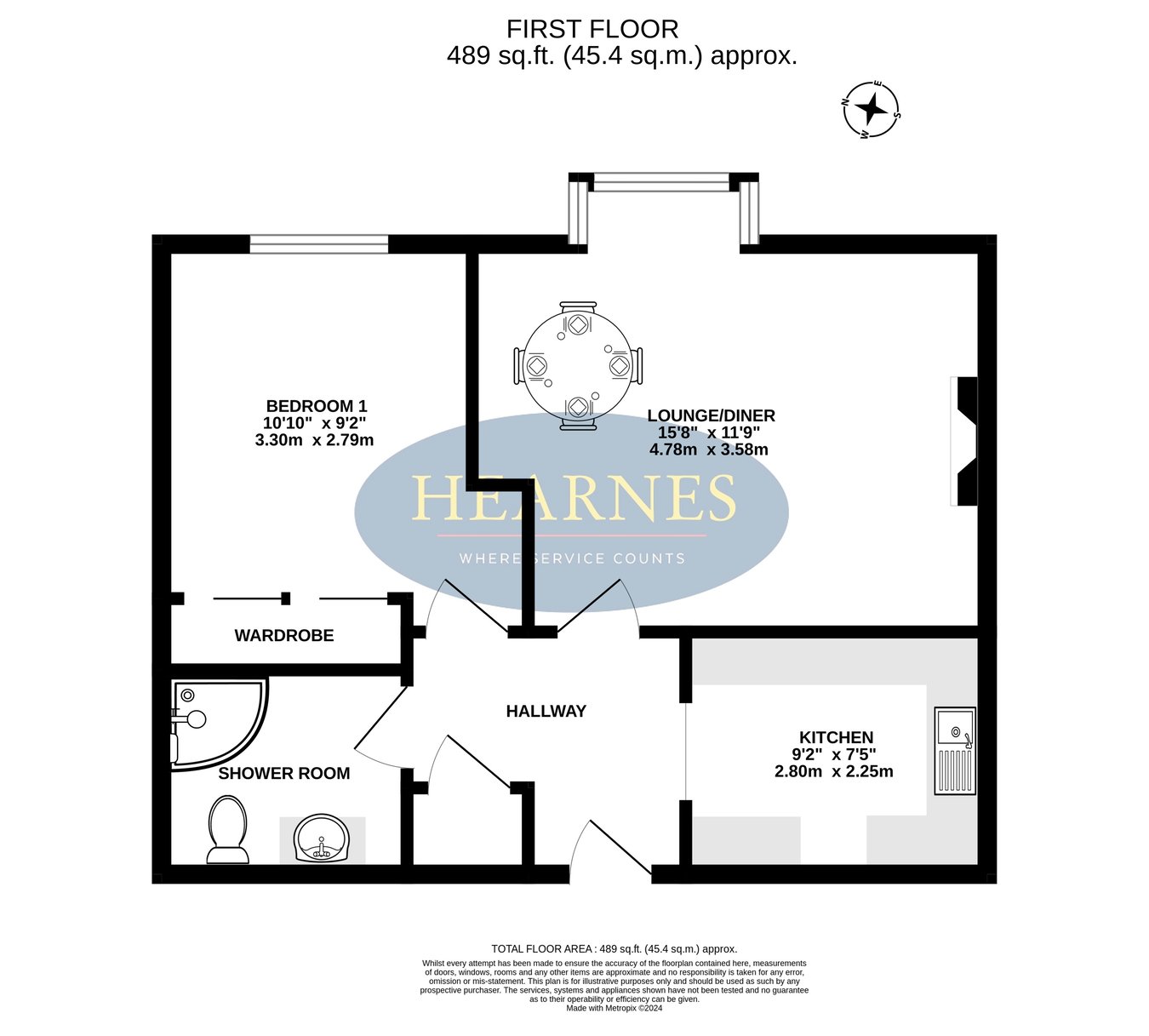 Flat 17 Berkeley Court, Moorside Road, Ferndown floorplan