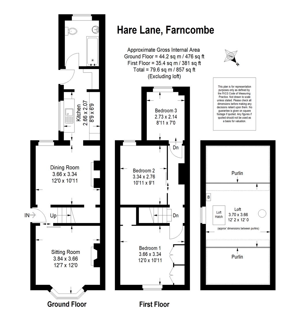 Hare Lane, Godalming GU7, 3 bedroom semidetached house for sale