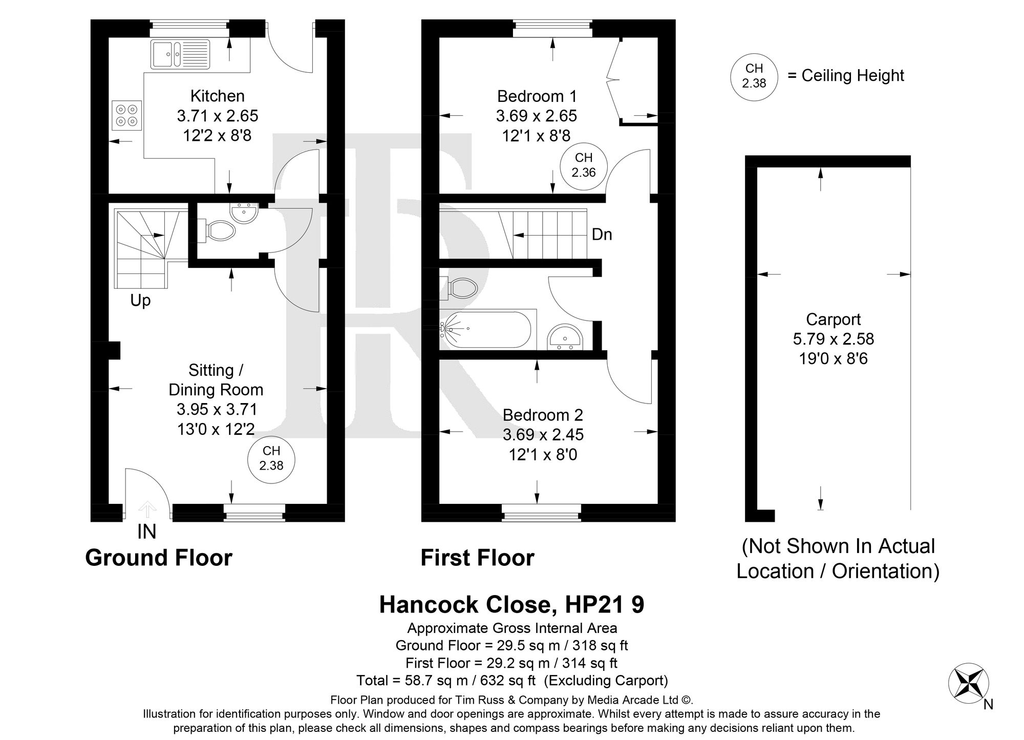 9 Hancock Close, Aylesbury floorplan