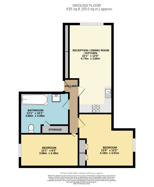 66 Charter Court, Linden Grove, New Malden floorplan
