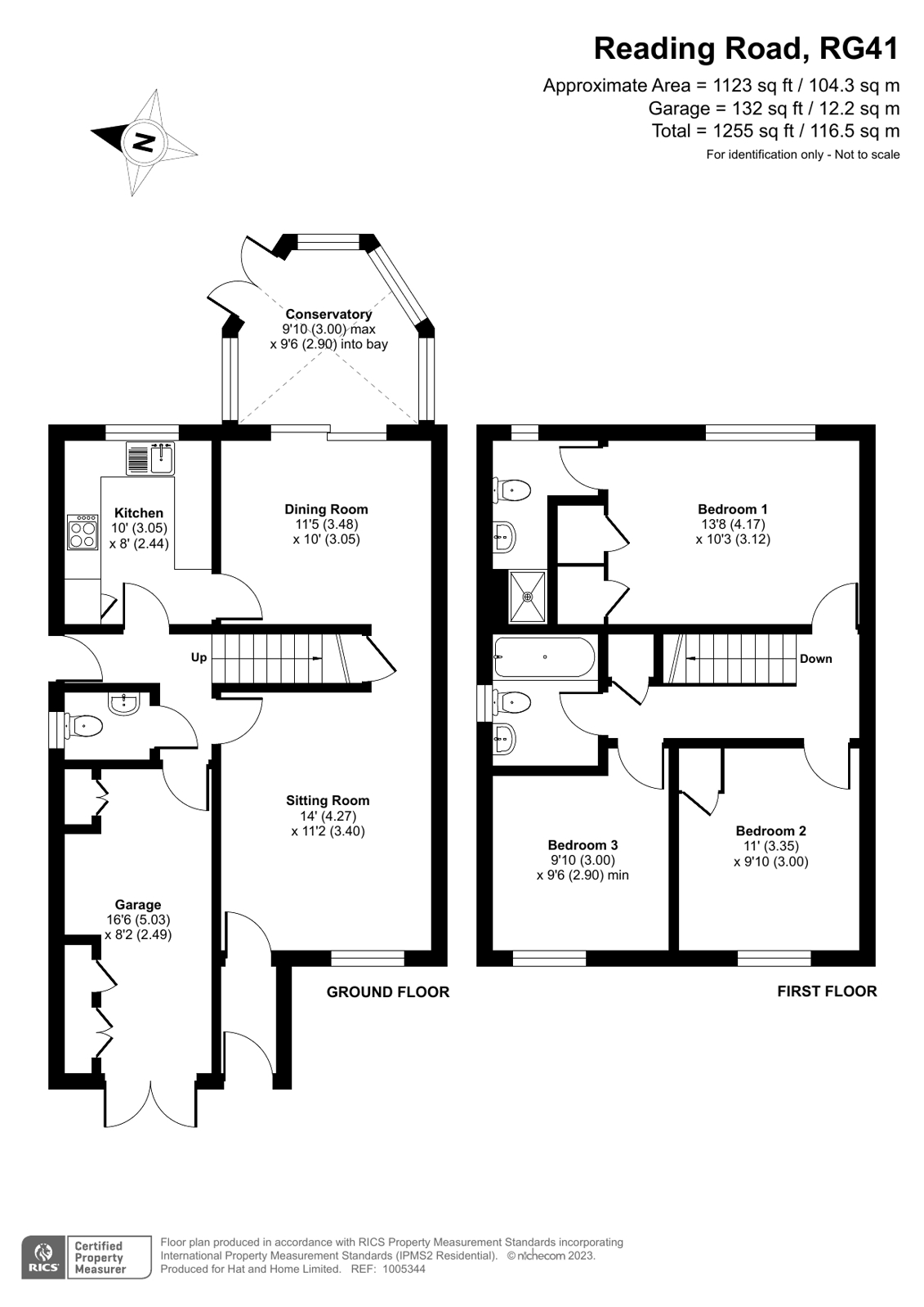 3, Arne Close, Winnersh floorplan