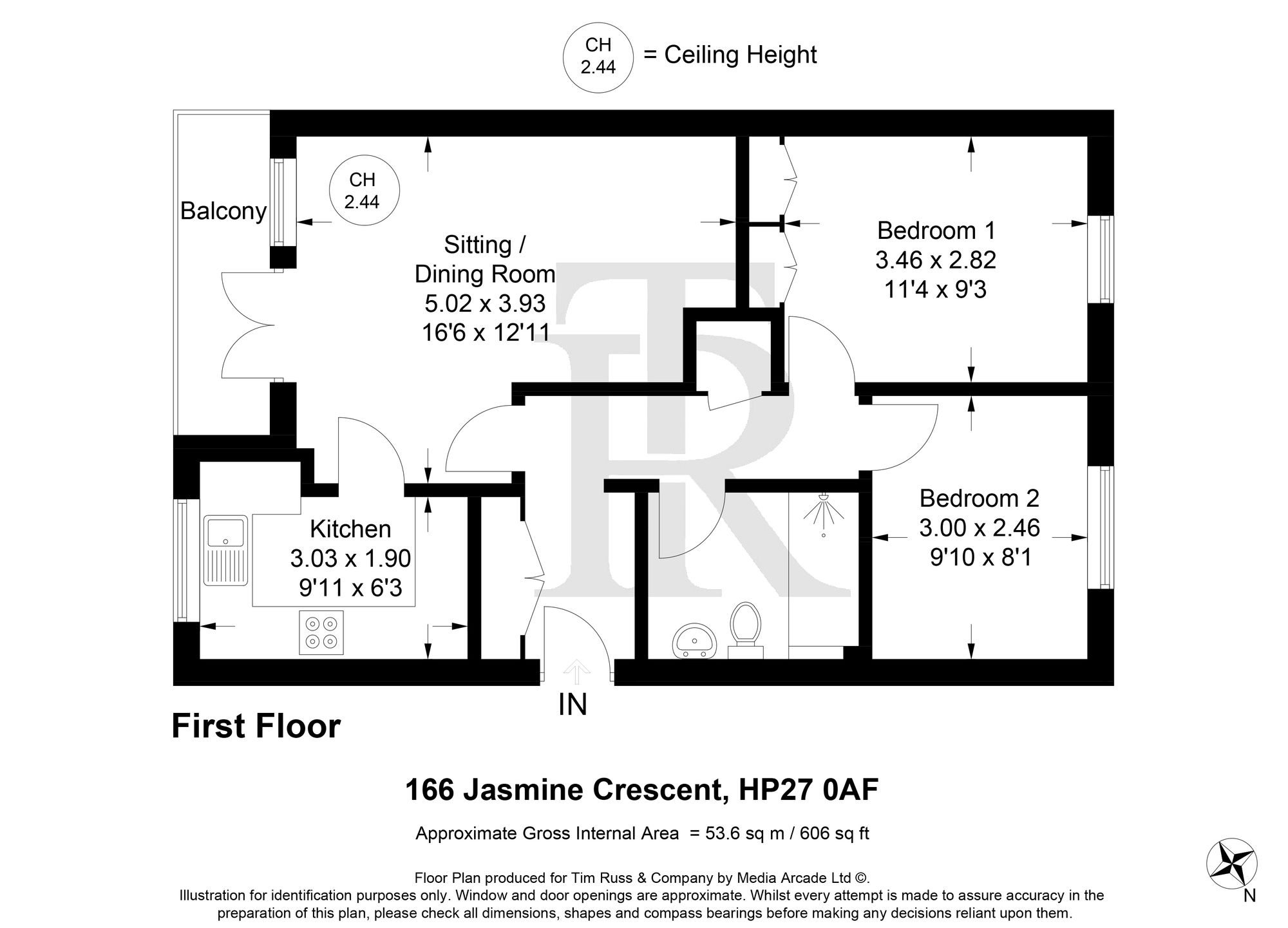 166 Jasmine Crescent, Princes Risborough floorplan