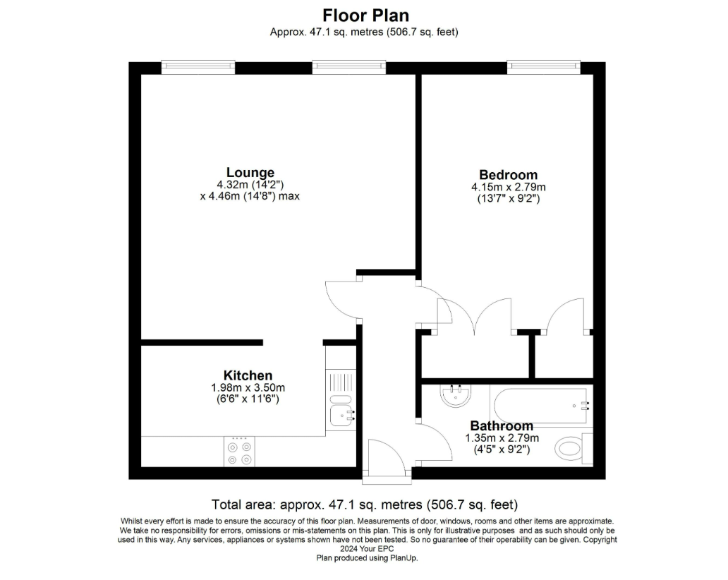 Flat 1, Copthall House 77-79,, Victoria Road, Hampshire floorplan