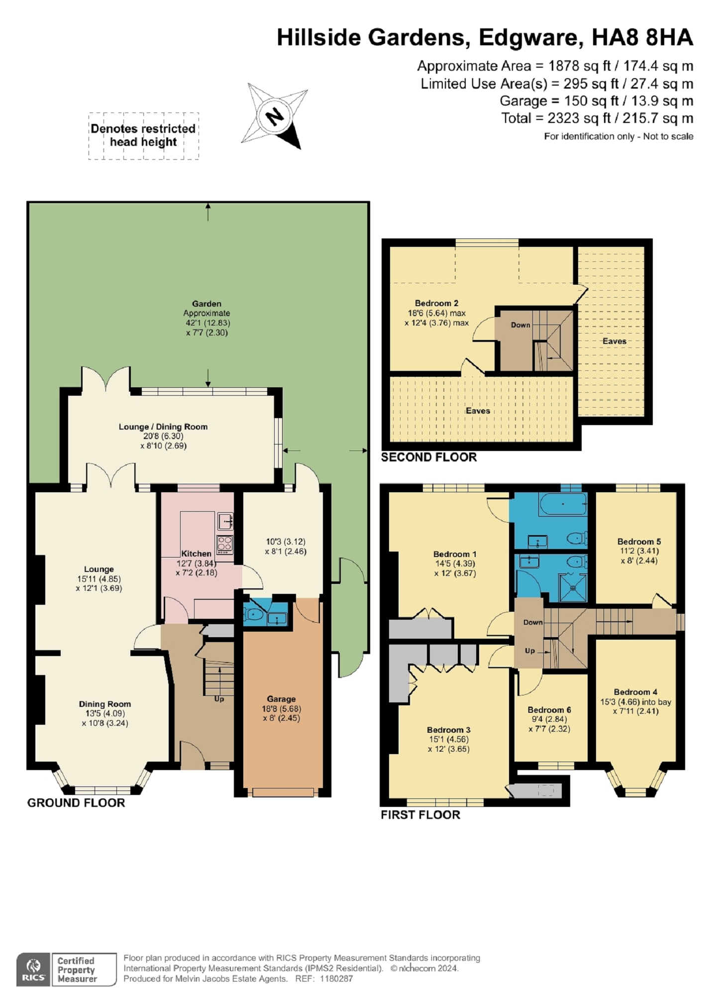 27, Hillside Gardens, Edgware floorplan