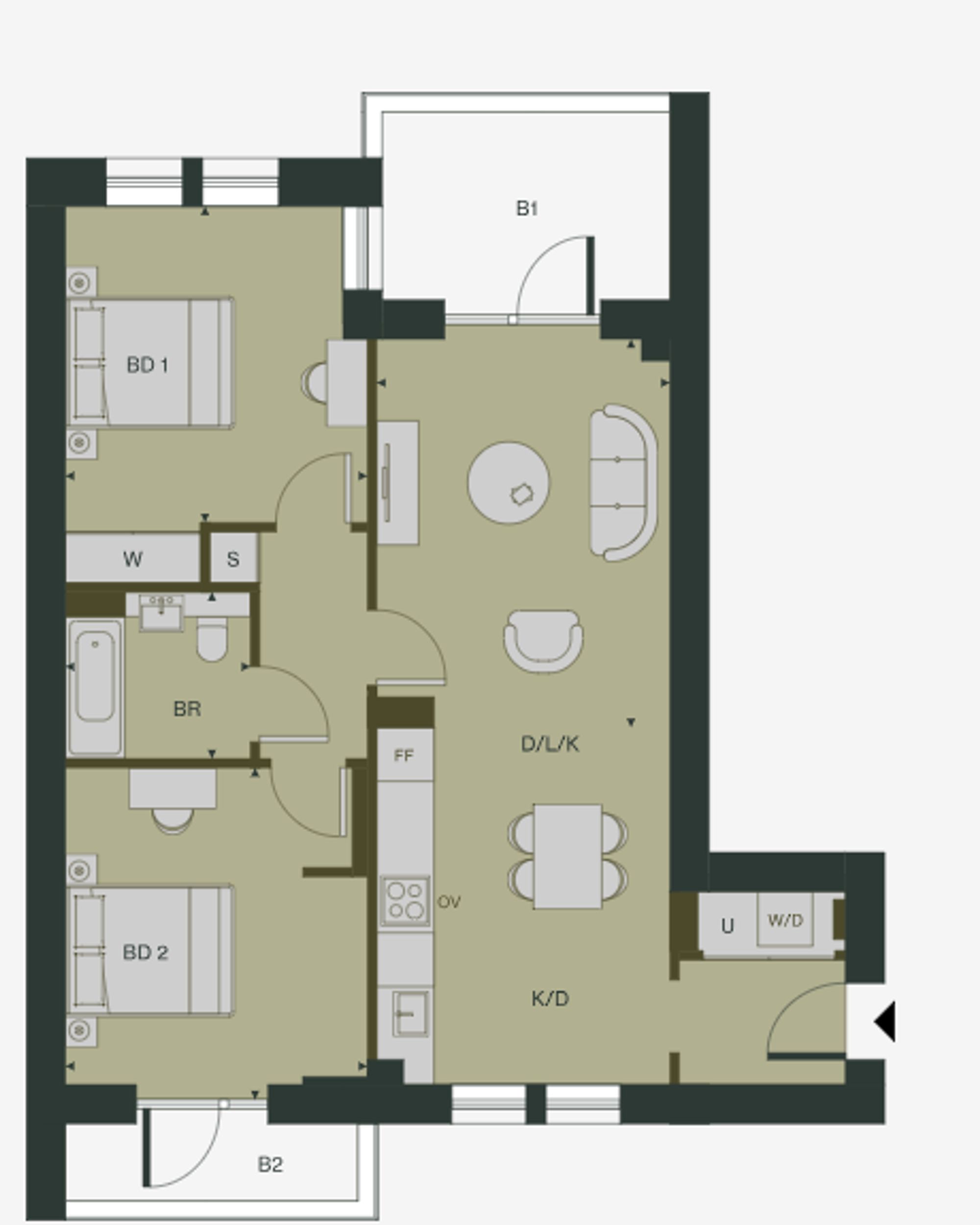Flat 77, Crane Court, London floorplan