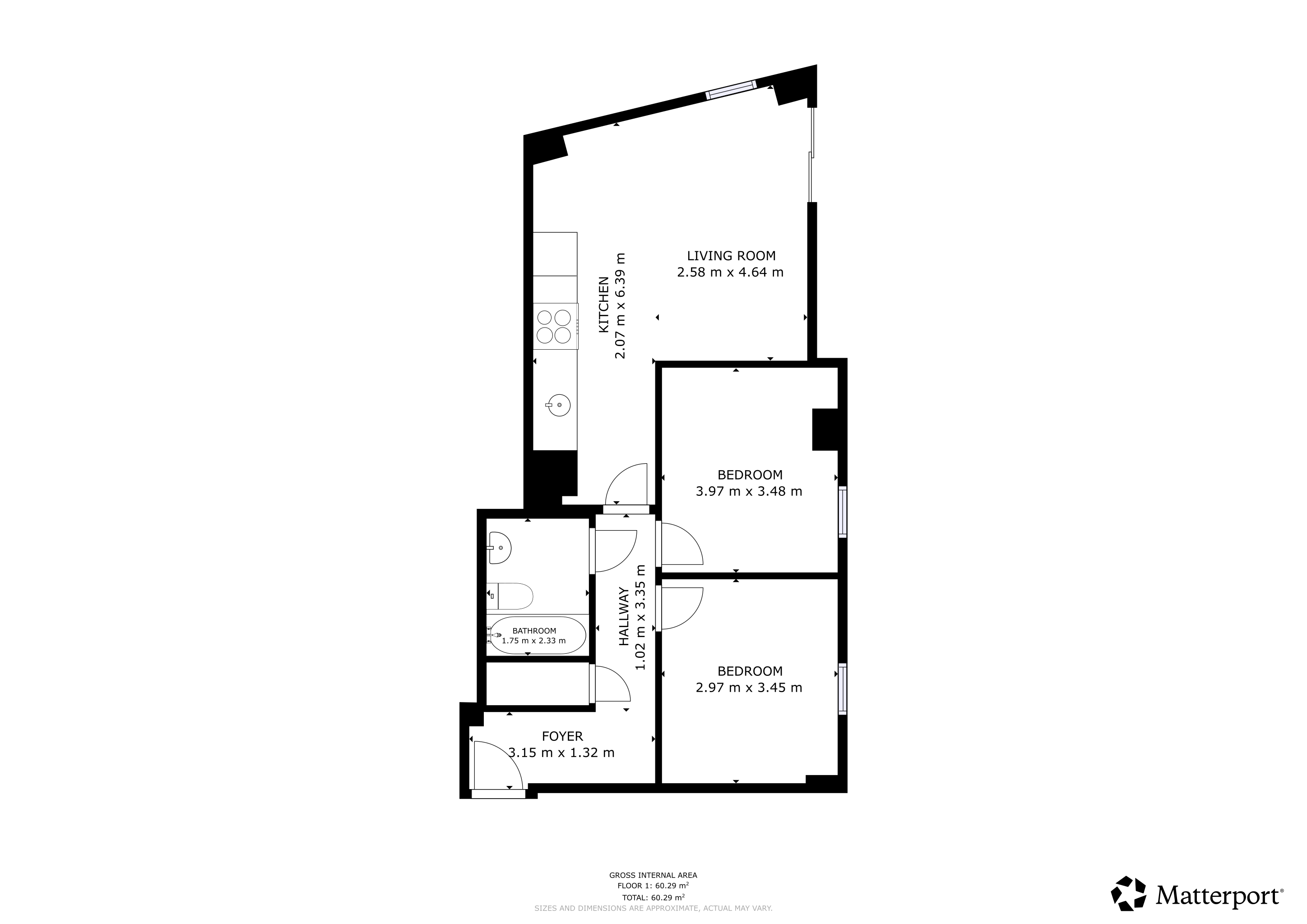 413 Echo Central Two, Cross Green Lane, Leeds floorplan