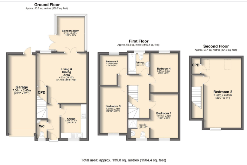 12, Worcester Close, Chesterfield floorplan