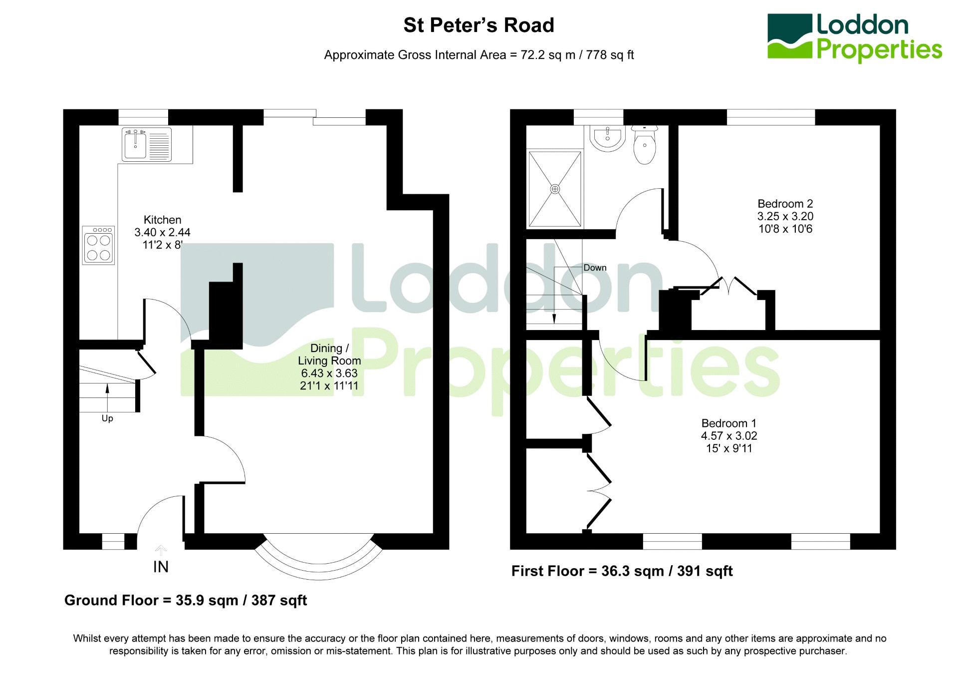 63, St. Peters Road, Basingstoke floorplan