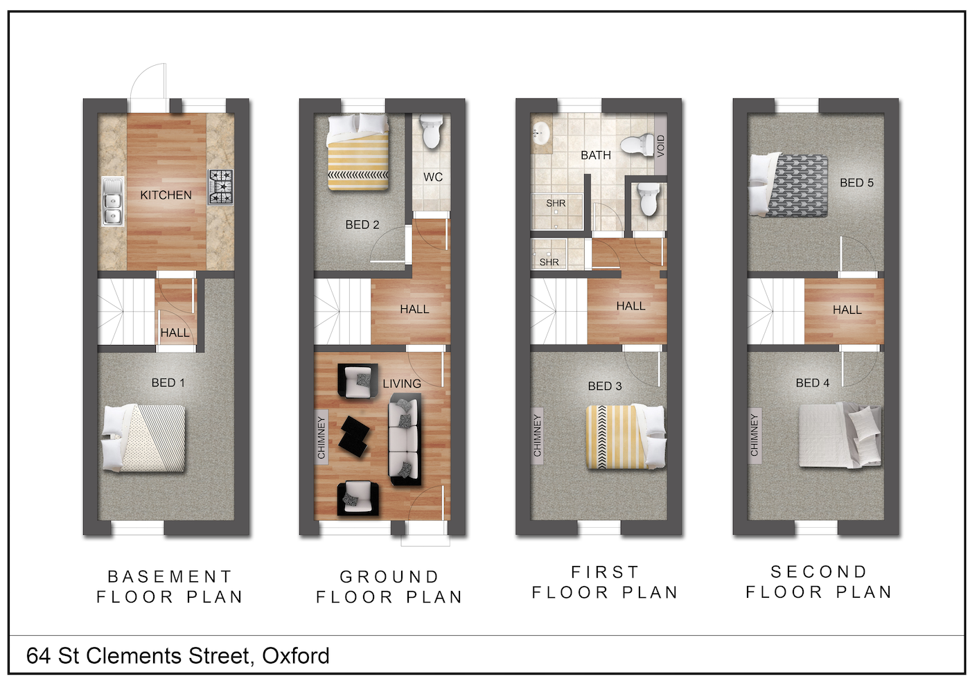 64, St Clements Street, Oxford floorplan