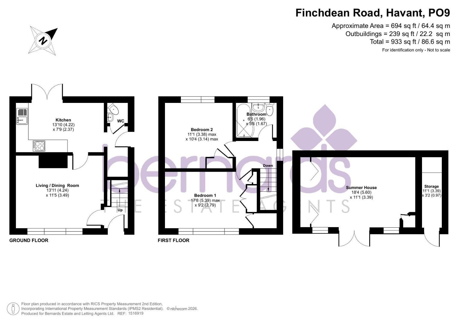 50, Finchdean Road, Havant floorplan