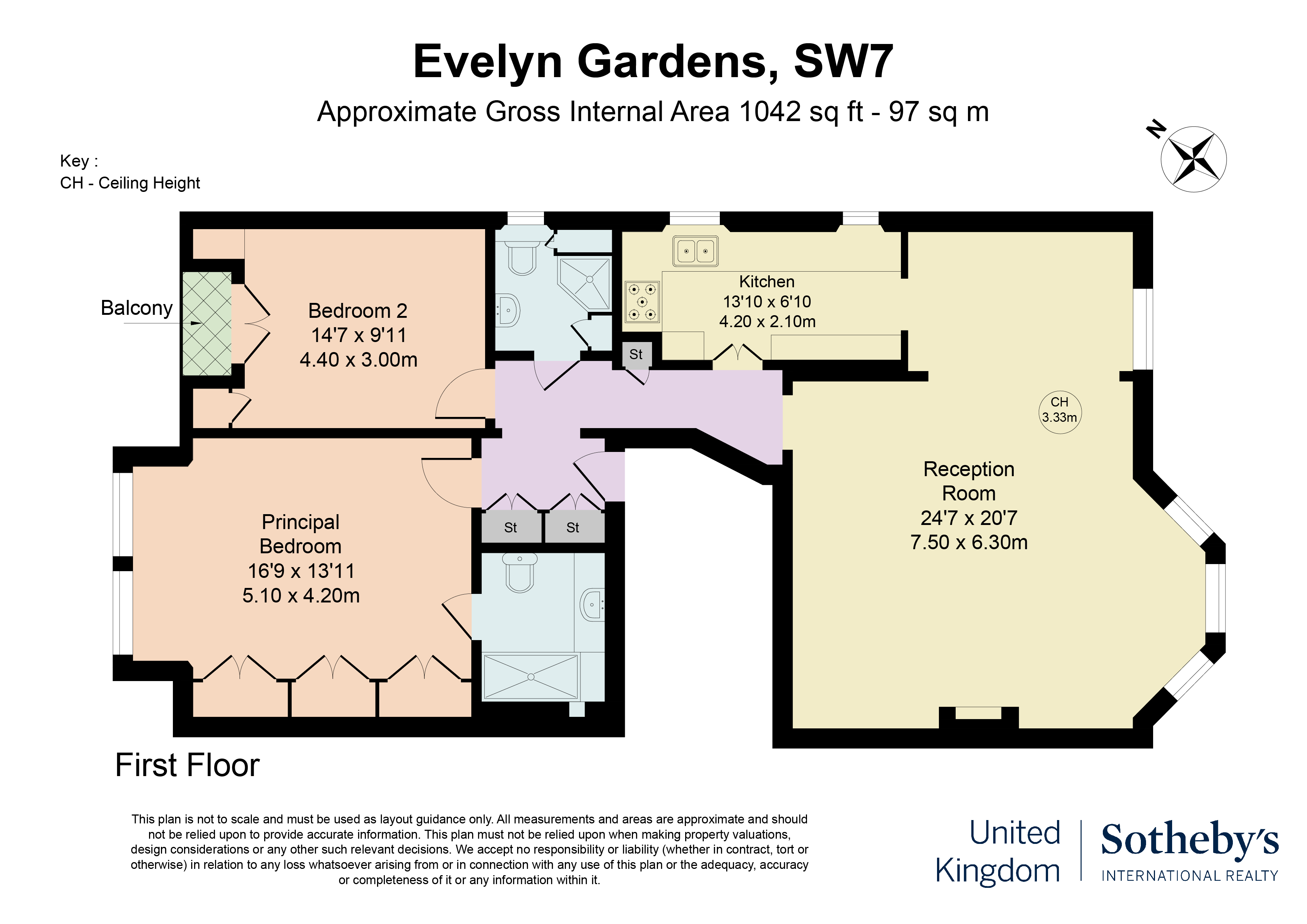 1 Evelyn Gardens, London floorplan