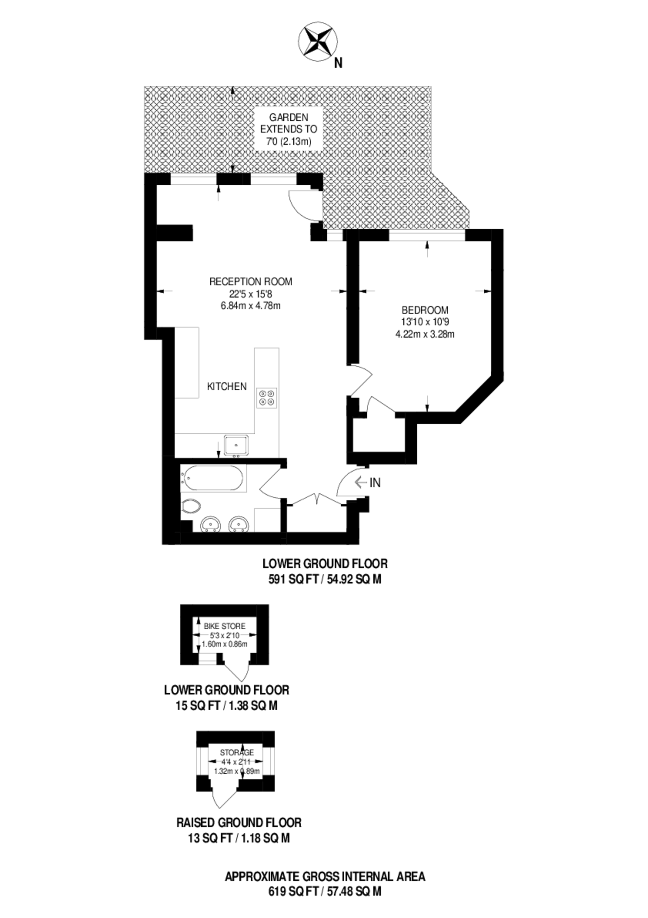 Collingham Gardens, South Kensington floorplan