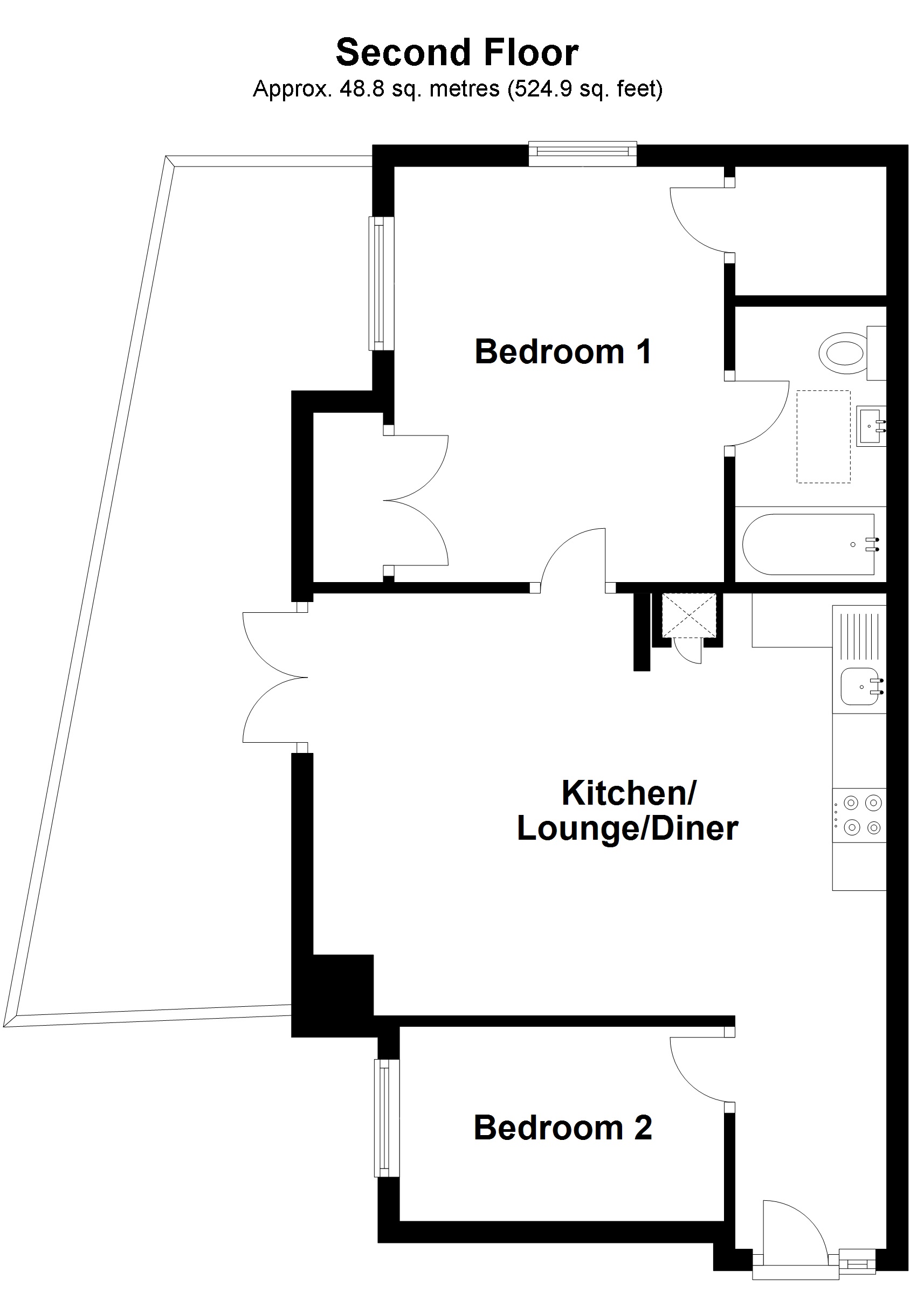 North Street, Leatherhead KT22, 2 bedroom flat to rent 60220625