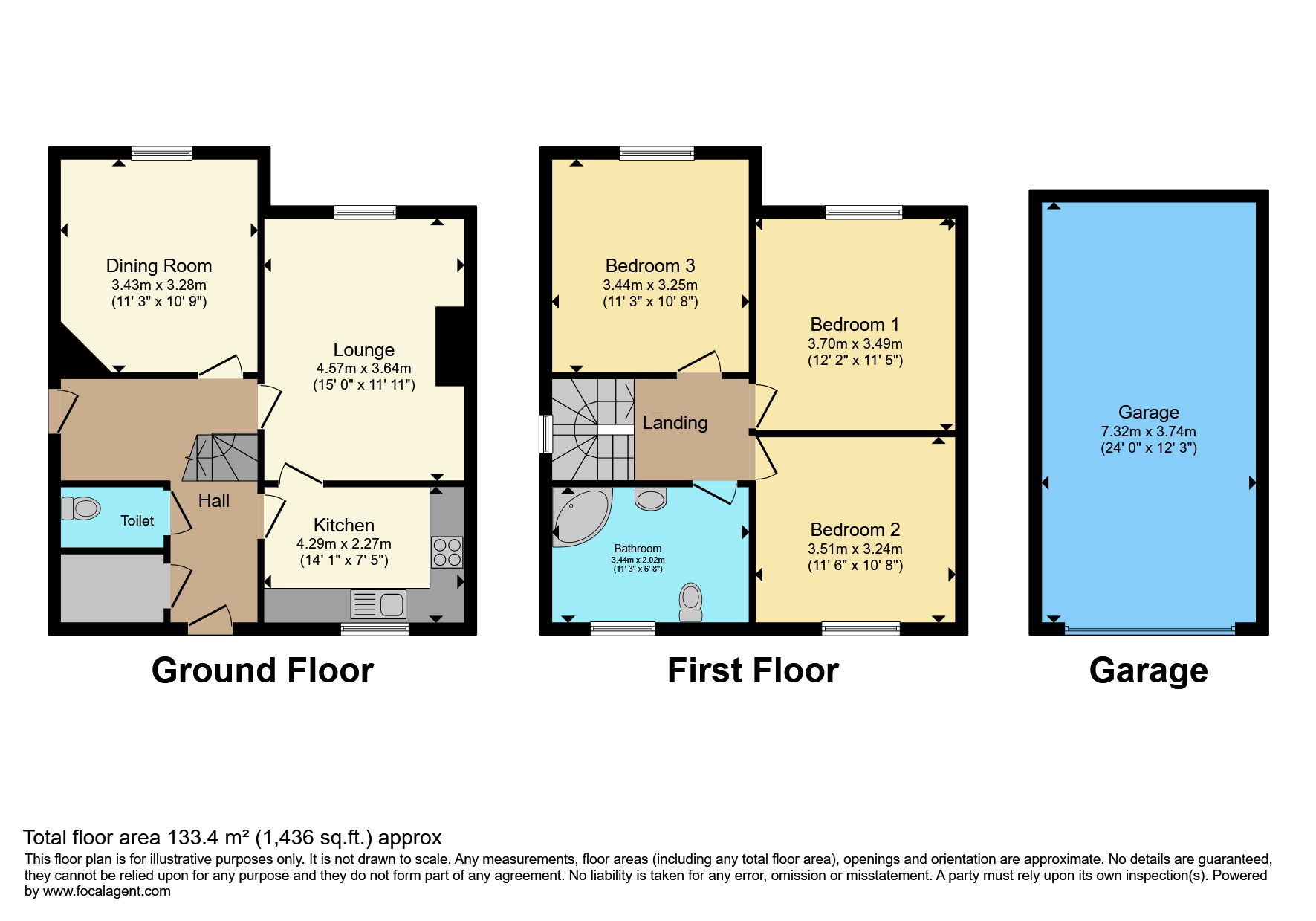 47, Second Avenue, Fitzwilliam, Pontefract floorplan