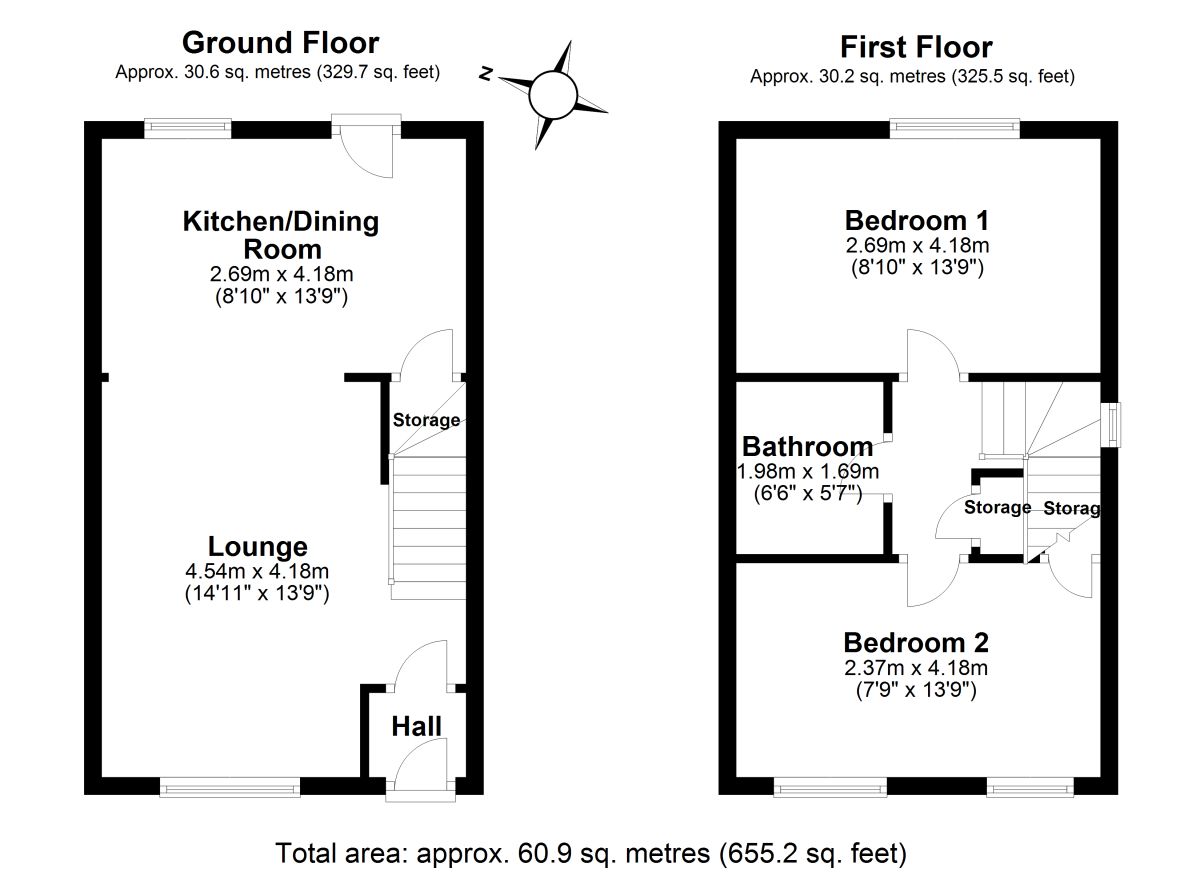 2 Bedrooms Terraced house for sale in Hemlegh Vale, Helsby, Frodsham WA6