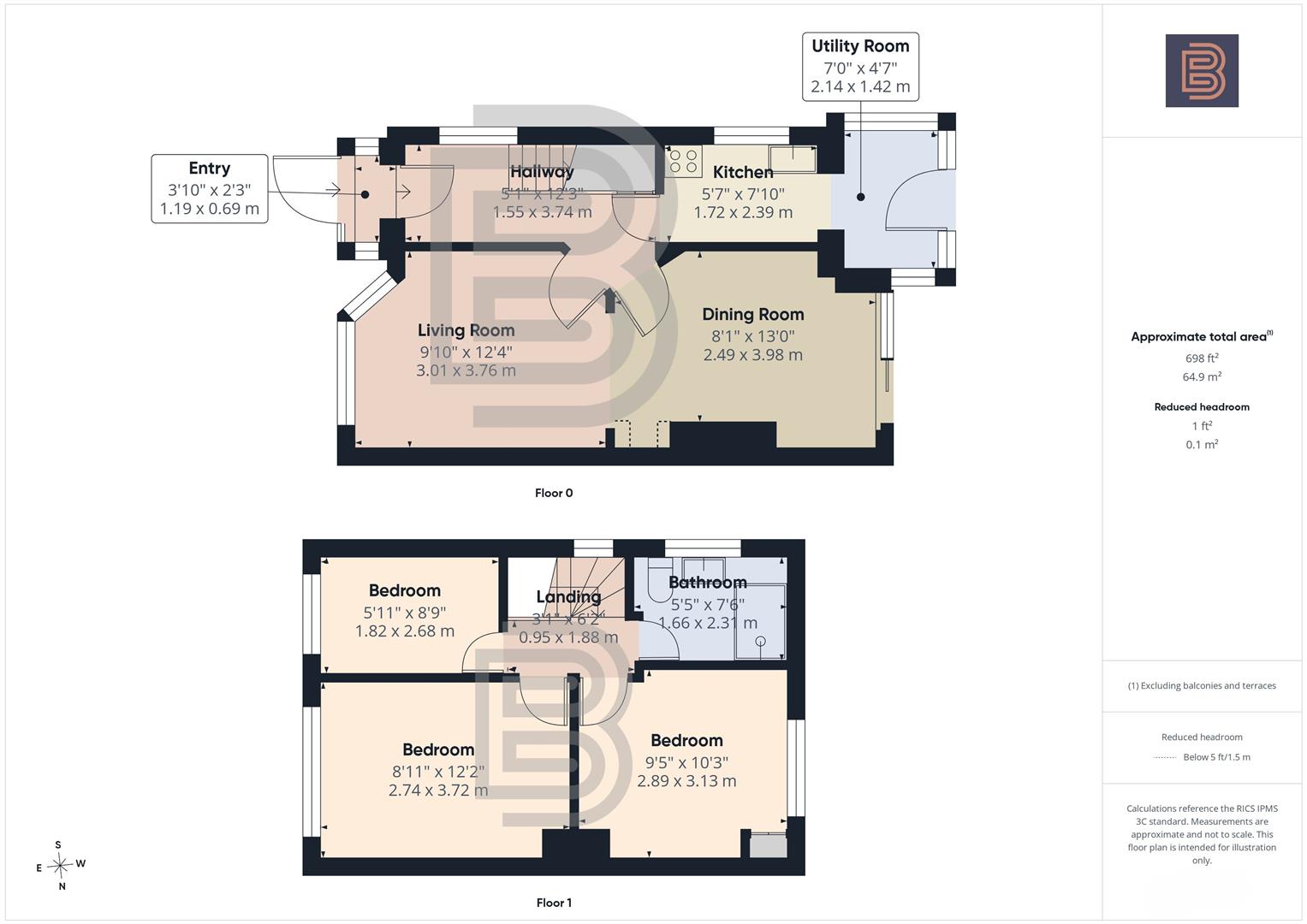 22, Westfield Road, Rugby floorplan