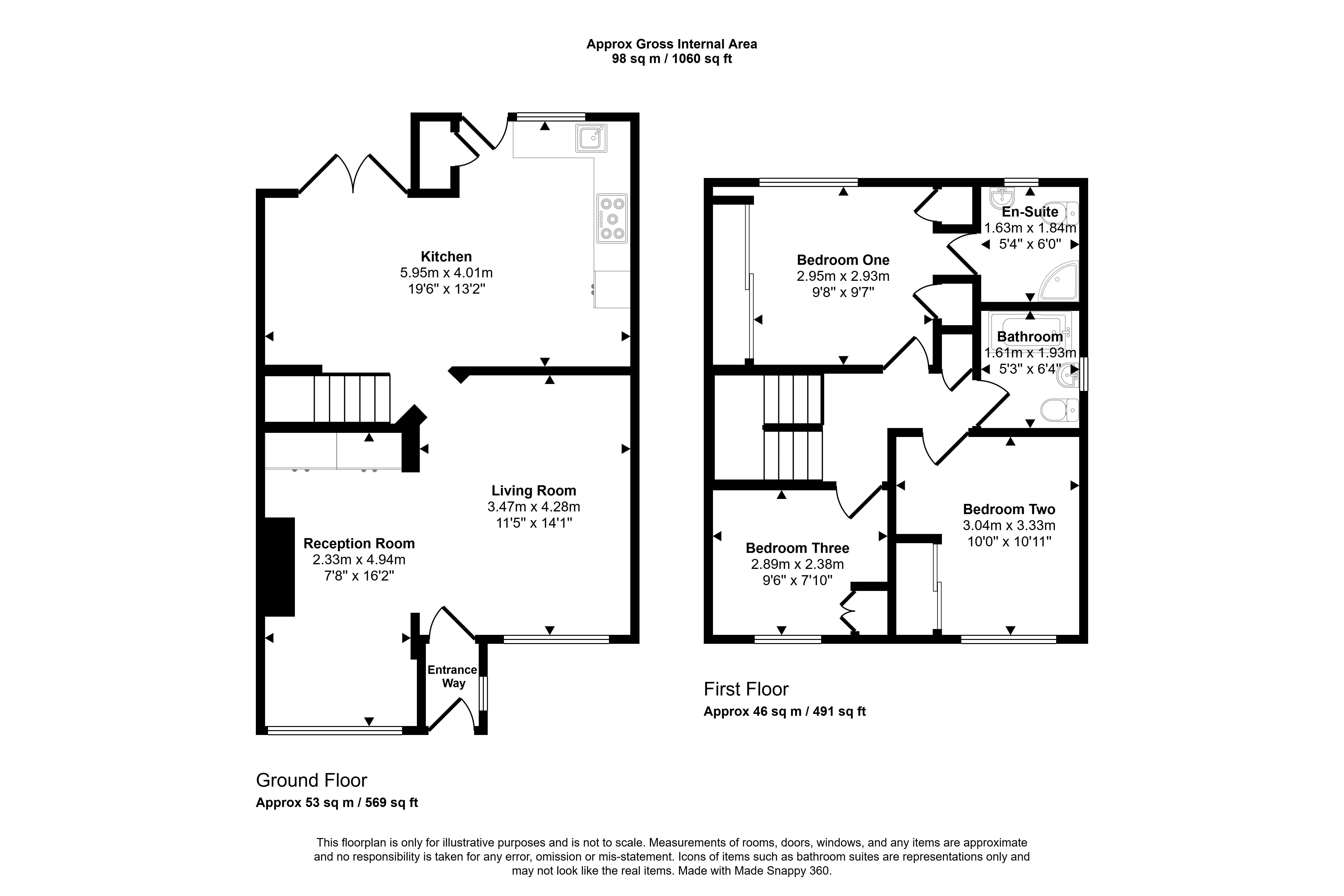1, Maslin Grove, Peterlee floorplan