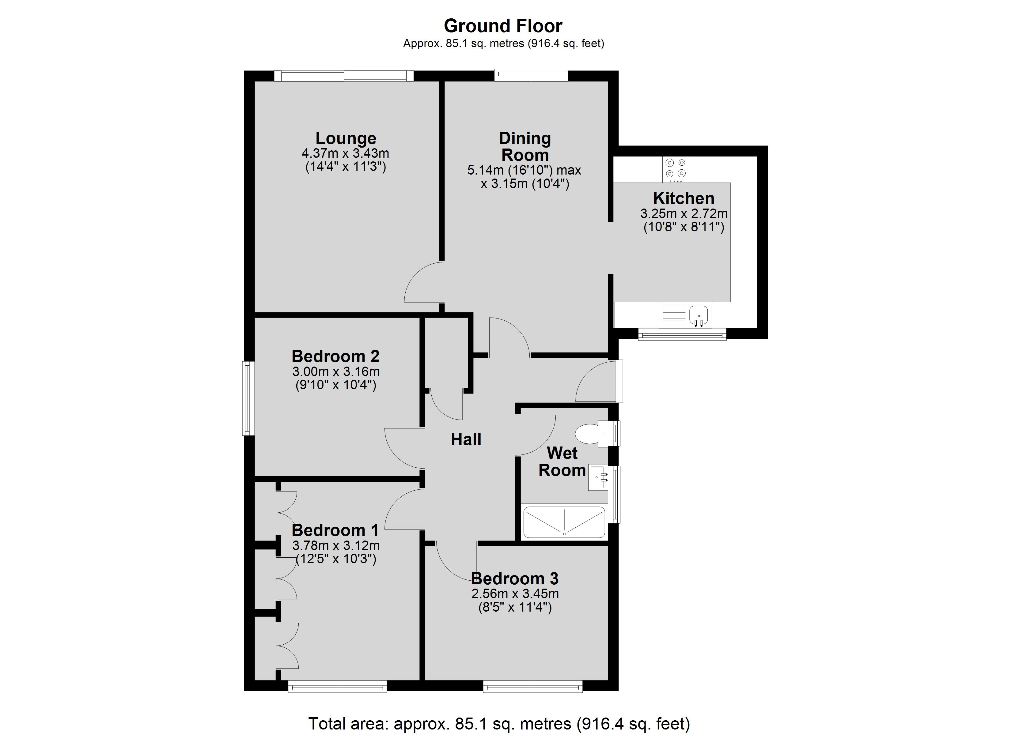 5, Midway Close, Lincoln floorplan