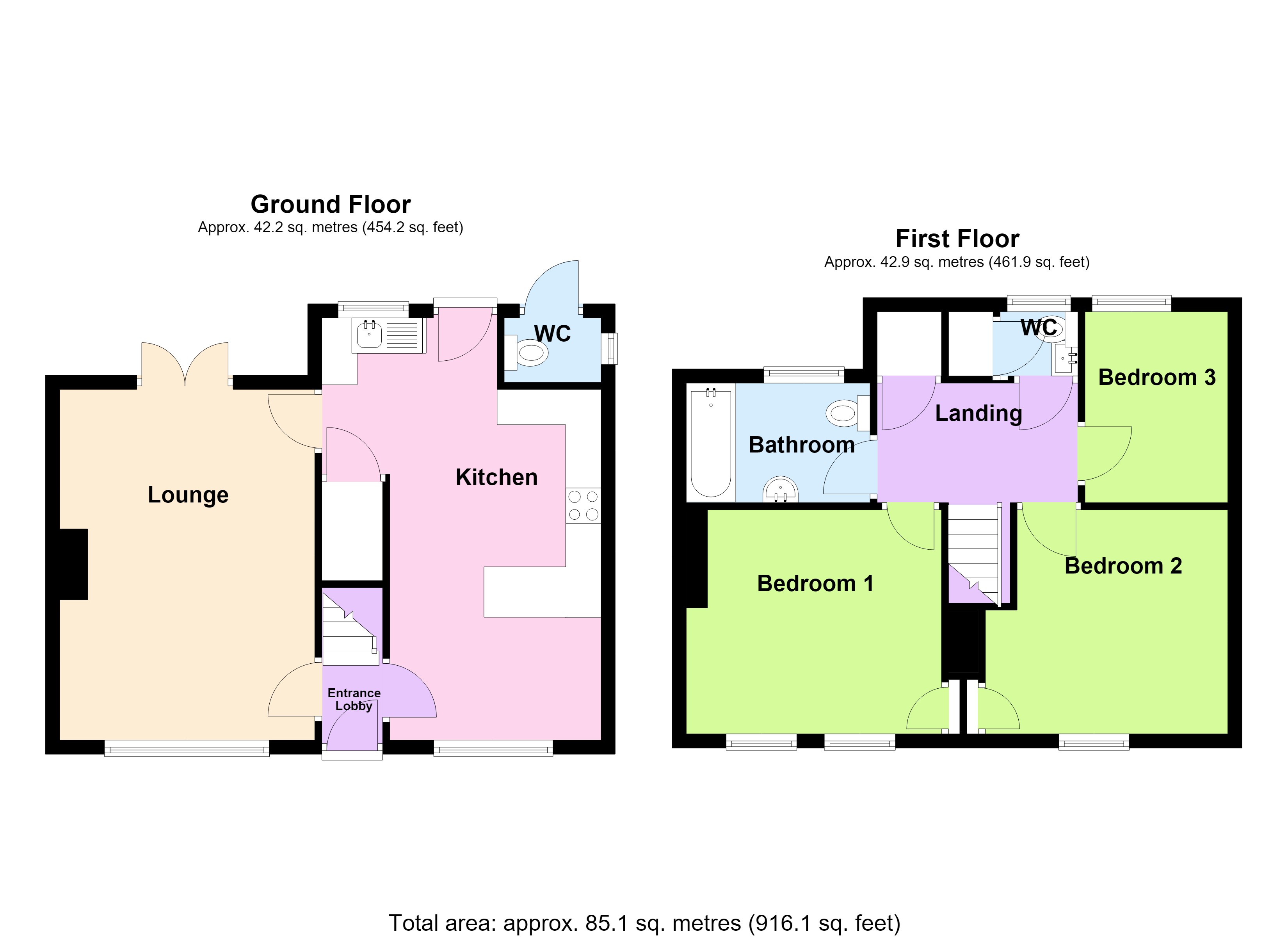42, Rolleston Avenue, Rotherham floorplan