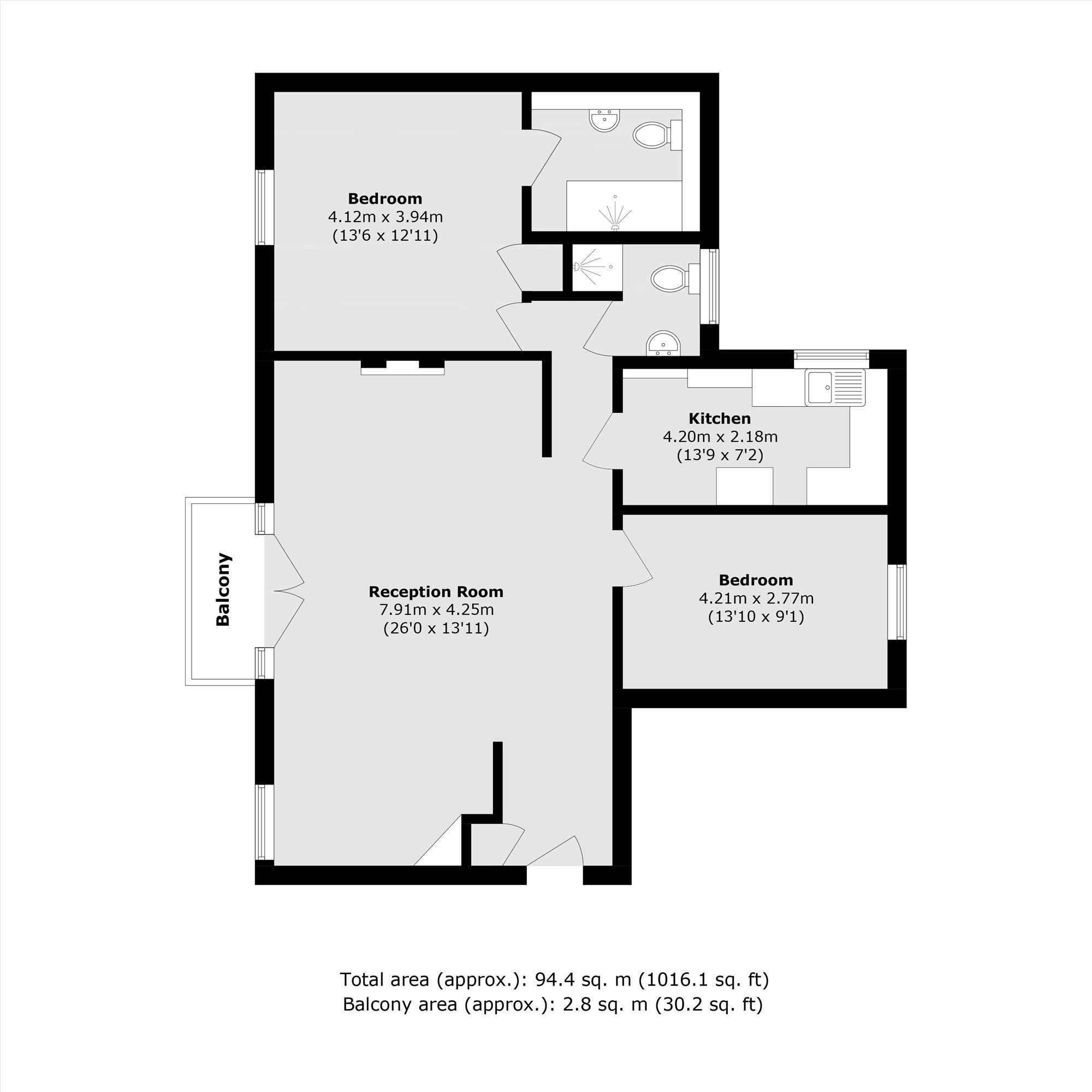 Hendon Lane, London floorplan