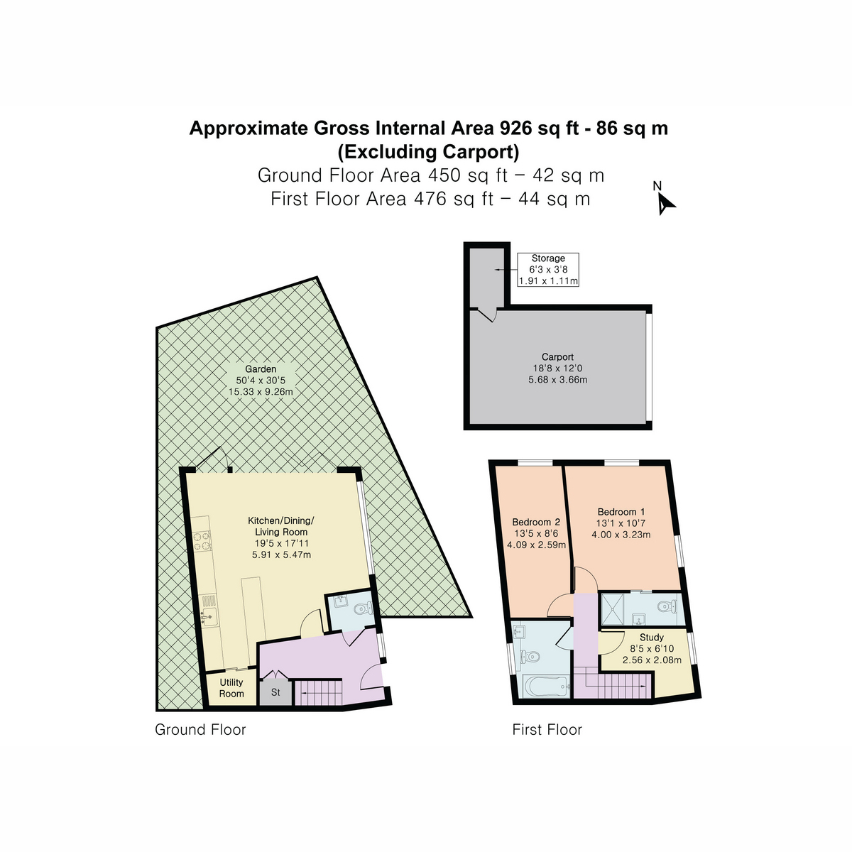 14 The Gardens, Church Hill, Caterham floorplan