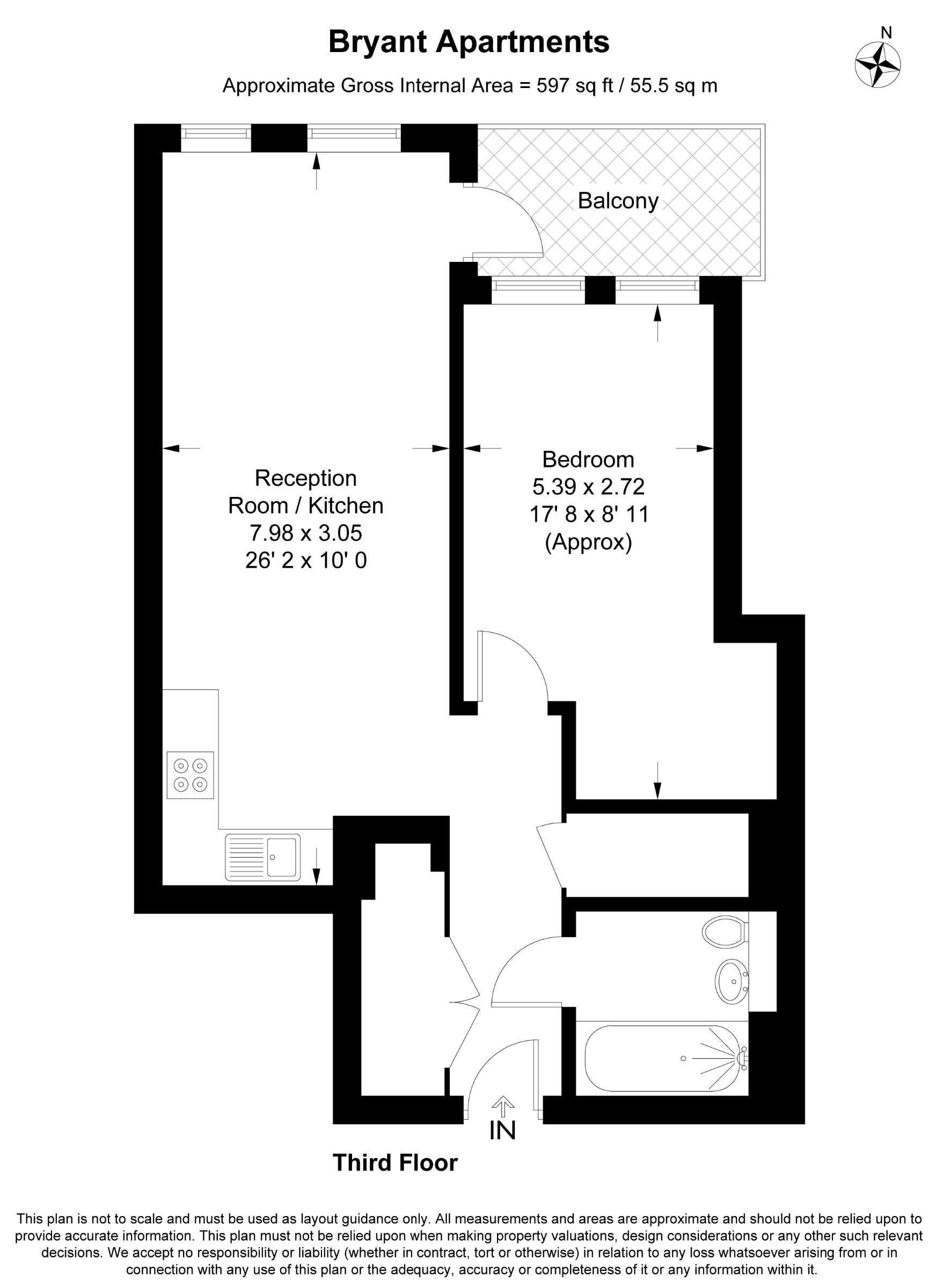 Flat 23, Bryant Apartments Perceval Square, Harrow floorplan