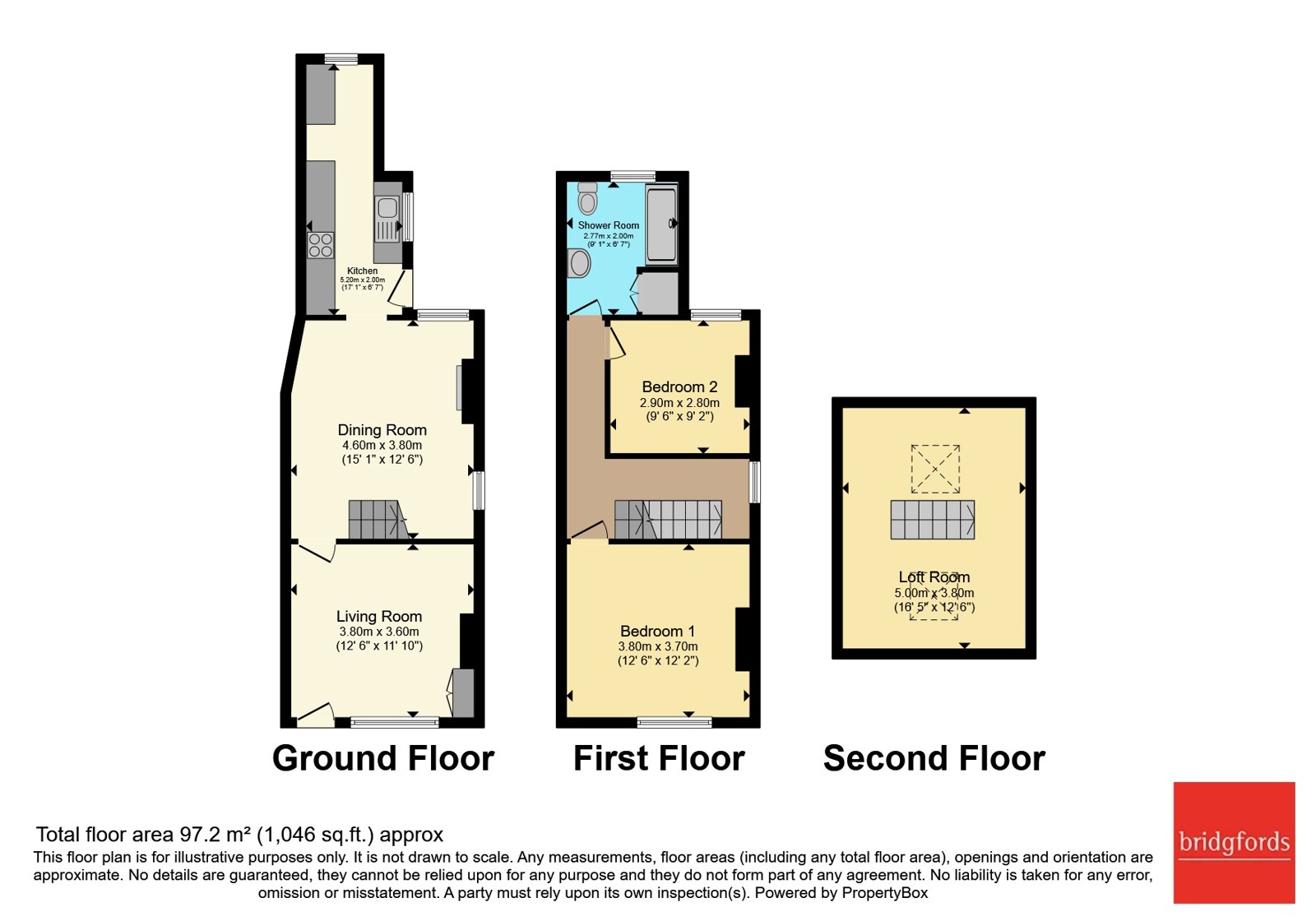 18, Great Moor Street, Greater Manchester floorplan