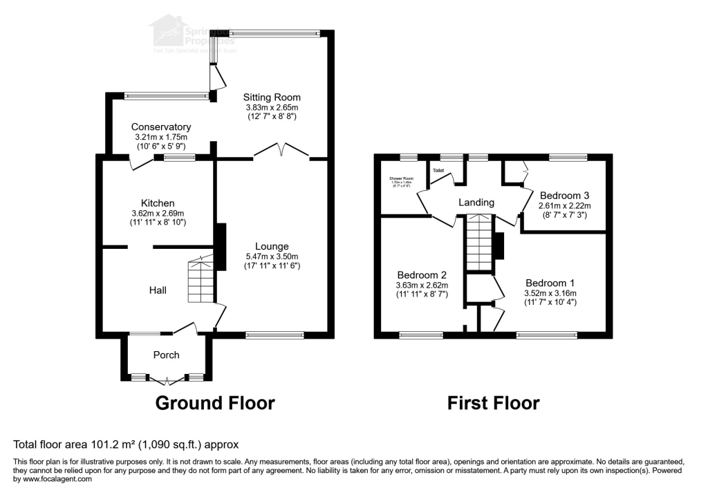26, Queen's Road, Greenfield floorplan