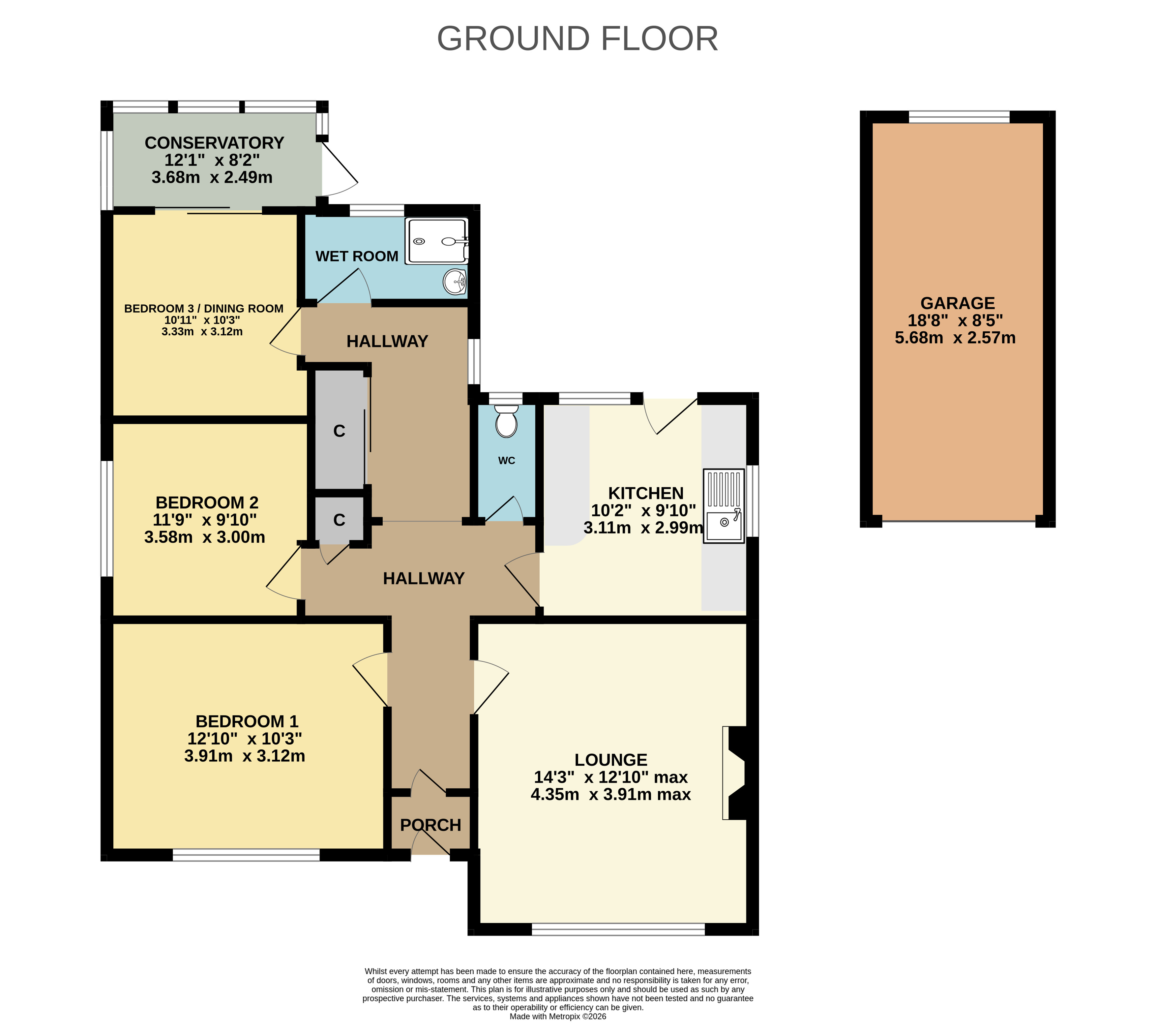 62, Mount Pleasant, Barnstaple floorplan