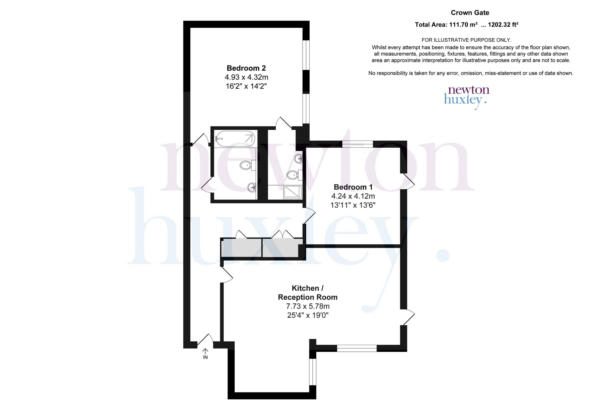 Flat 7, Crown Gate, Church Road, Claygate floorplan