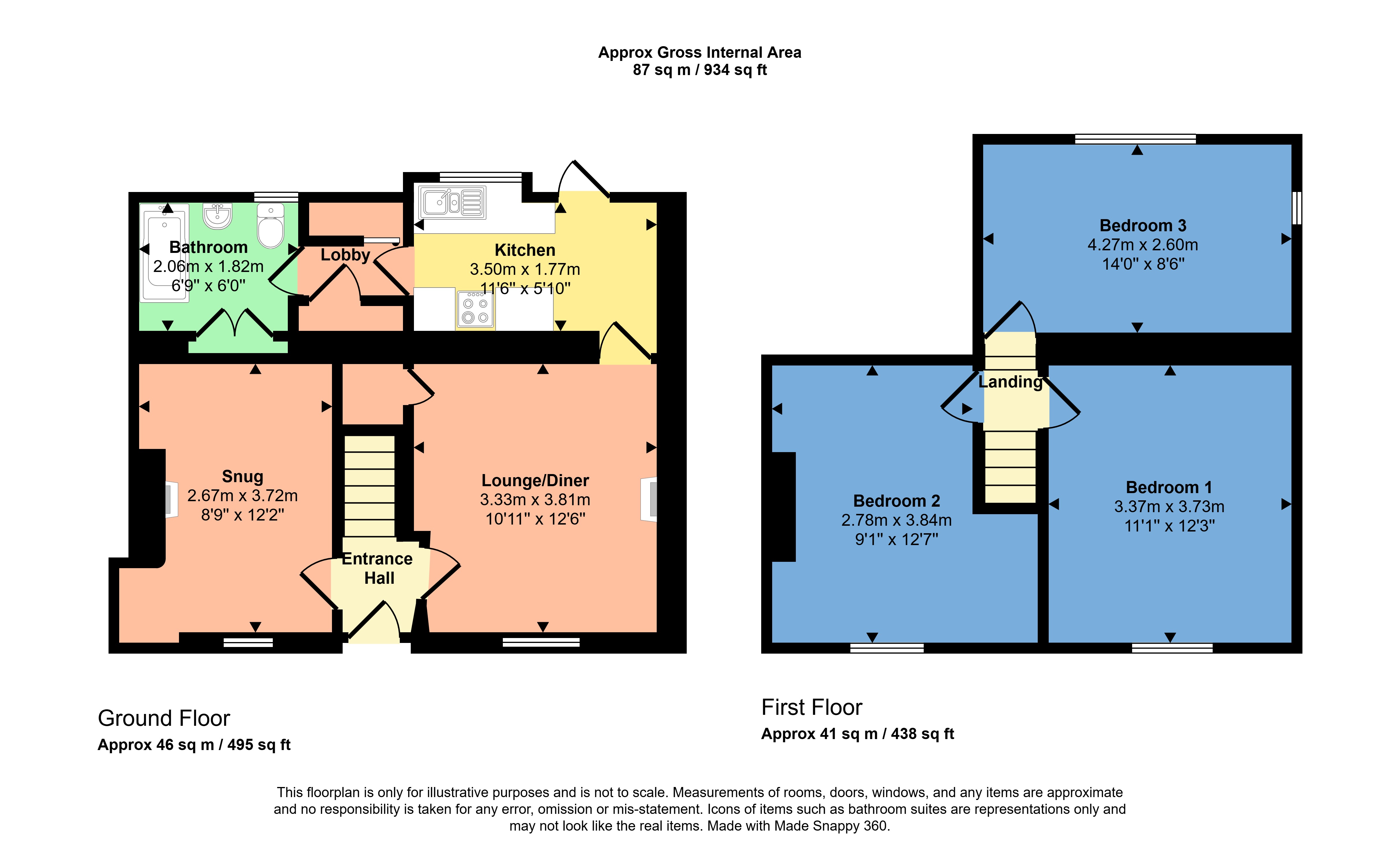 The Cottage, 6, Hobbacott Lane, Bude floorplan