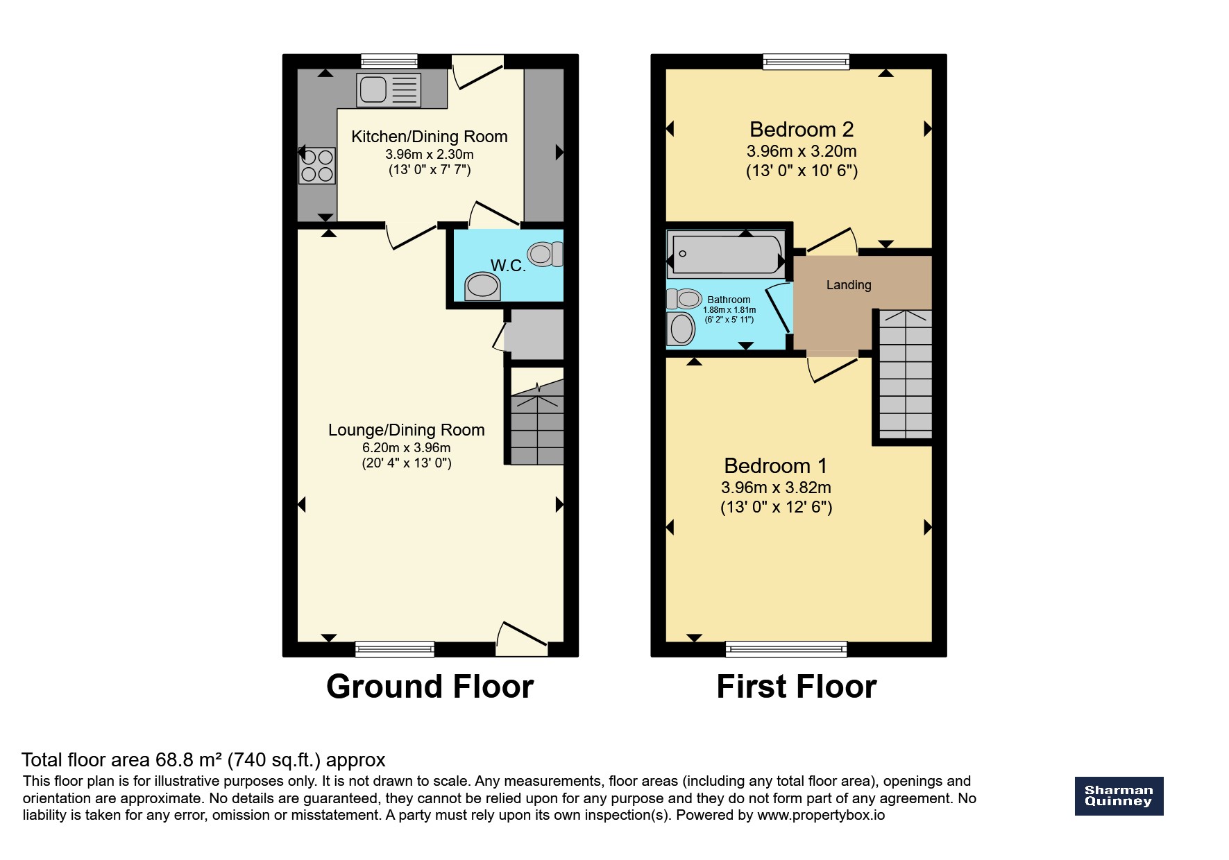 5, Orchard Terrace, Huntingdon floorplan