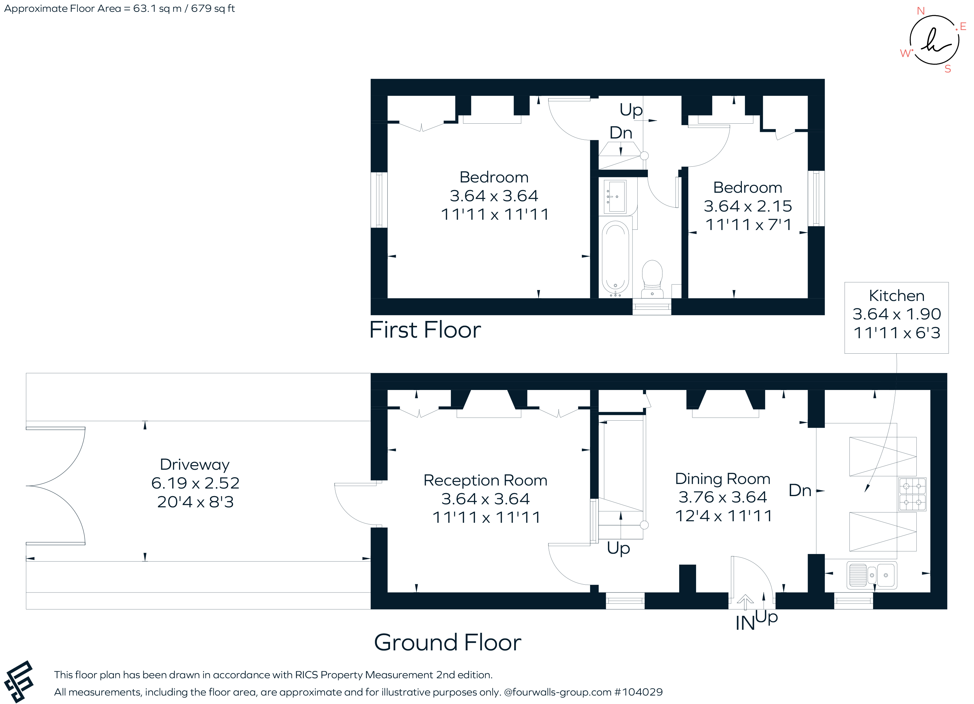 1, Broom Road, Teddington floorplan
