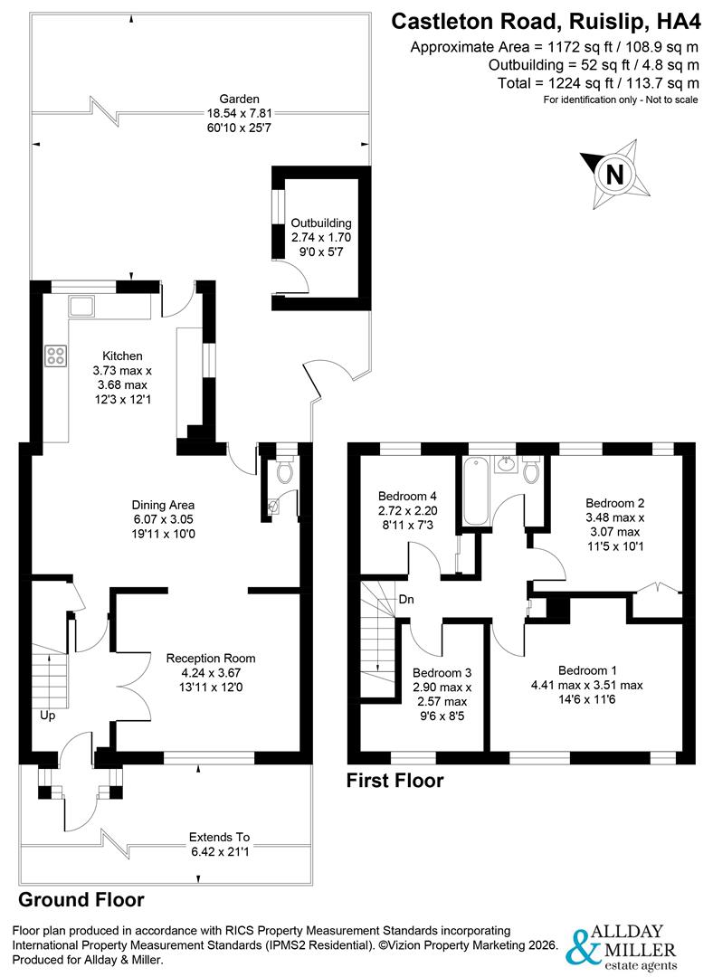 102, Castleton Road, Ruislip floorplan