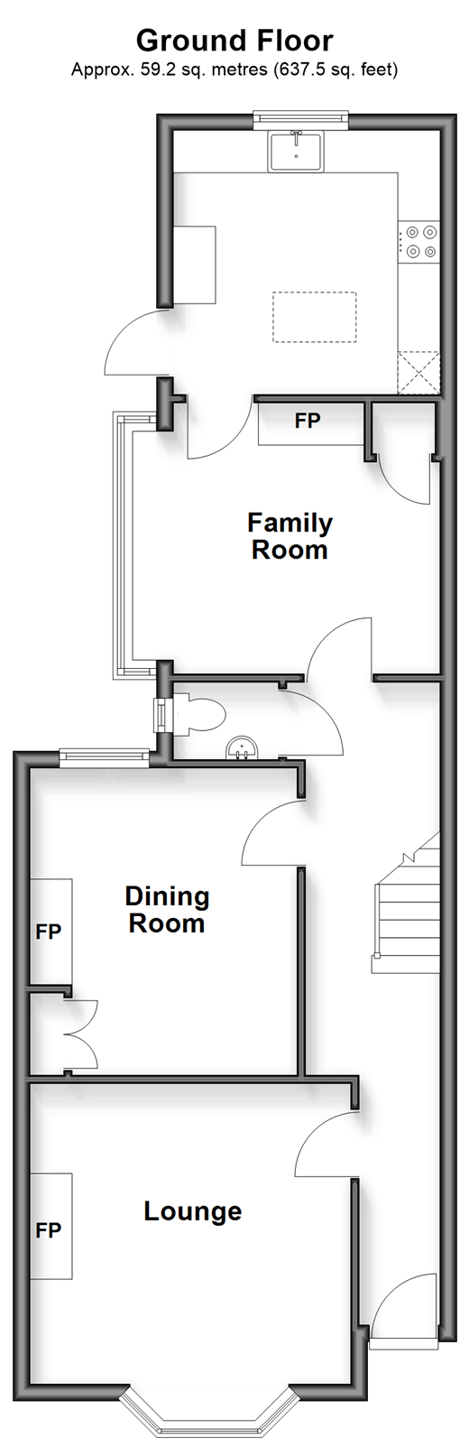 Duncan Road, Southsea floorplan