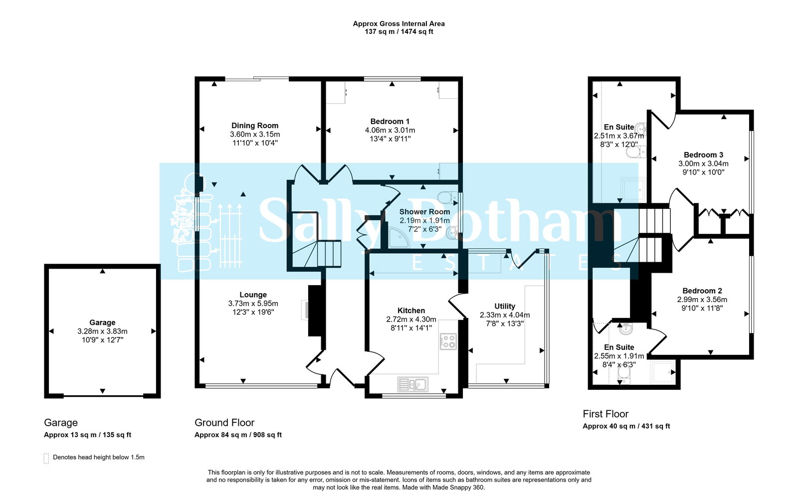 10, Castle View Drive, Matlock floorplan
